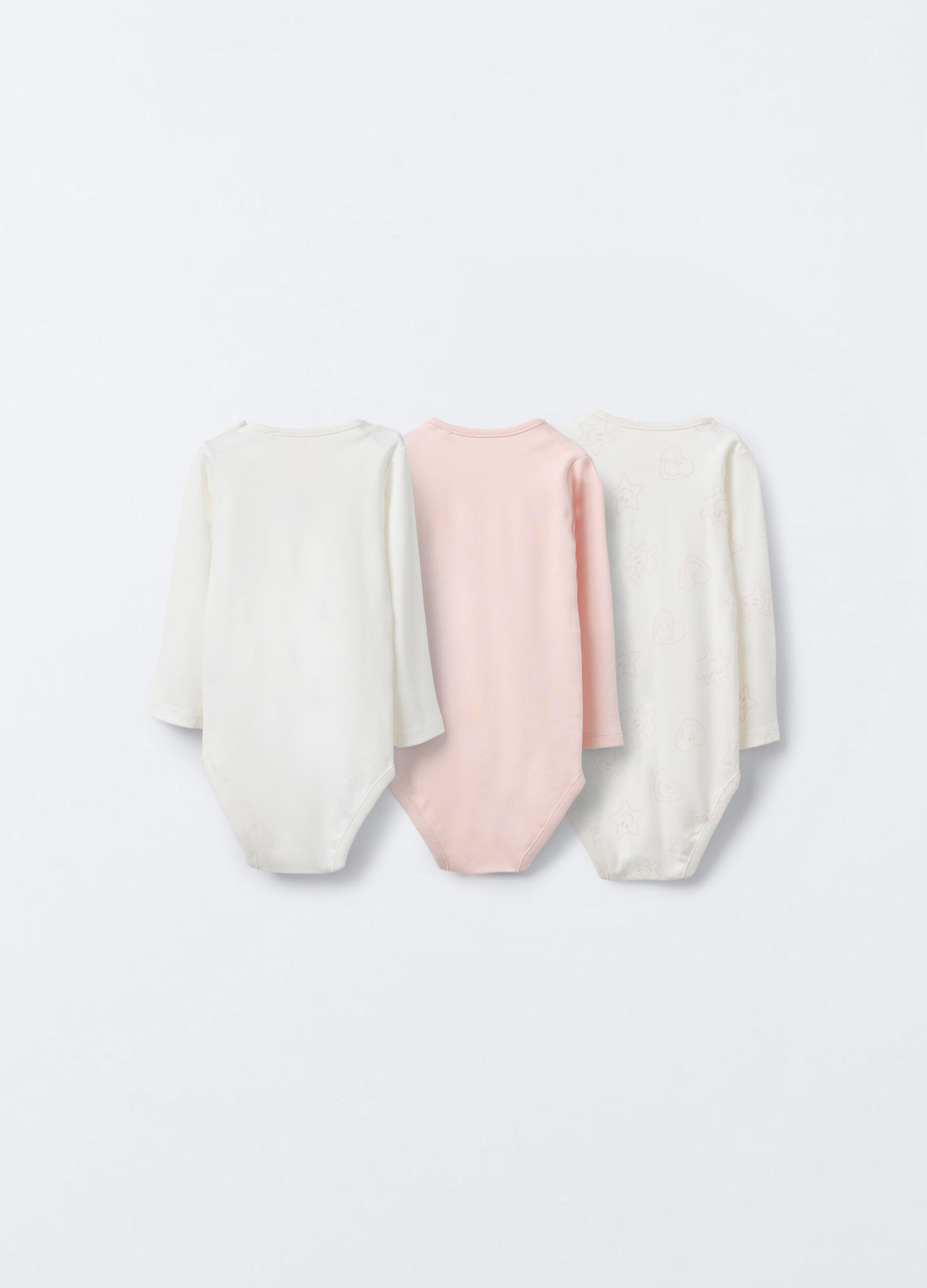 Pack 3 body in interlock di puro cotone _1