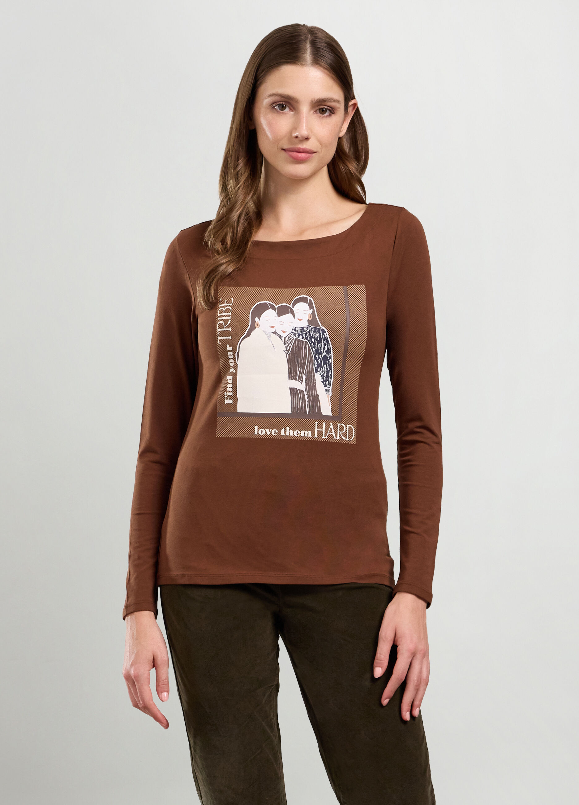 T-shirt in cotone stretch donna_0