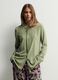Camicia Fit Regular con colletto alla francese in pura viscosa donna_0