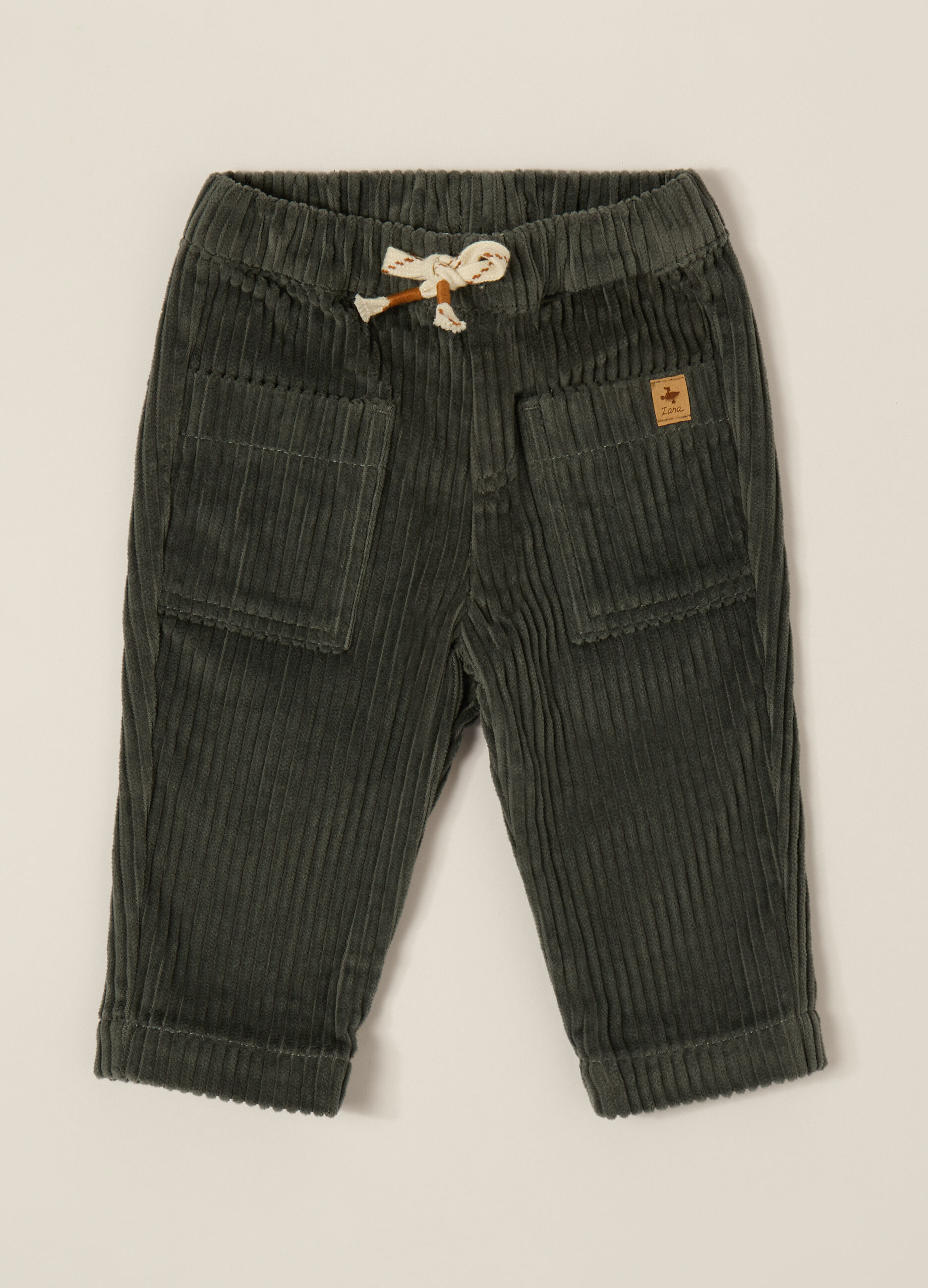 Pantaloni in velluto a coste neonato _1