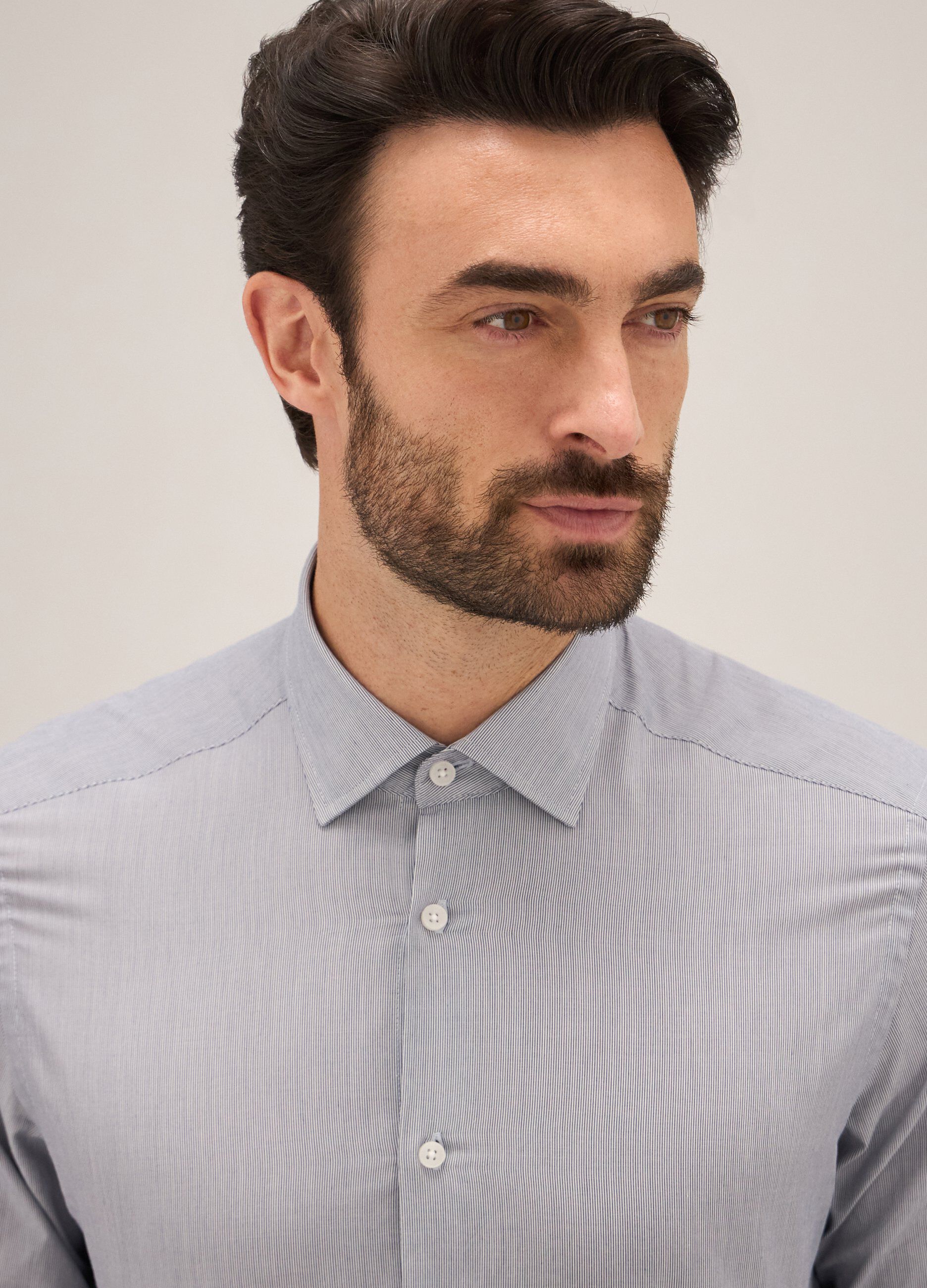 Camicia Rumford in cotone rigato uomo_2