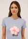 T-shirt in jersey di cotone stretch donna_2