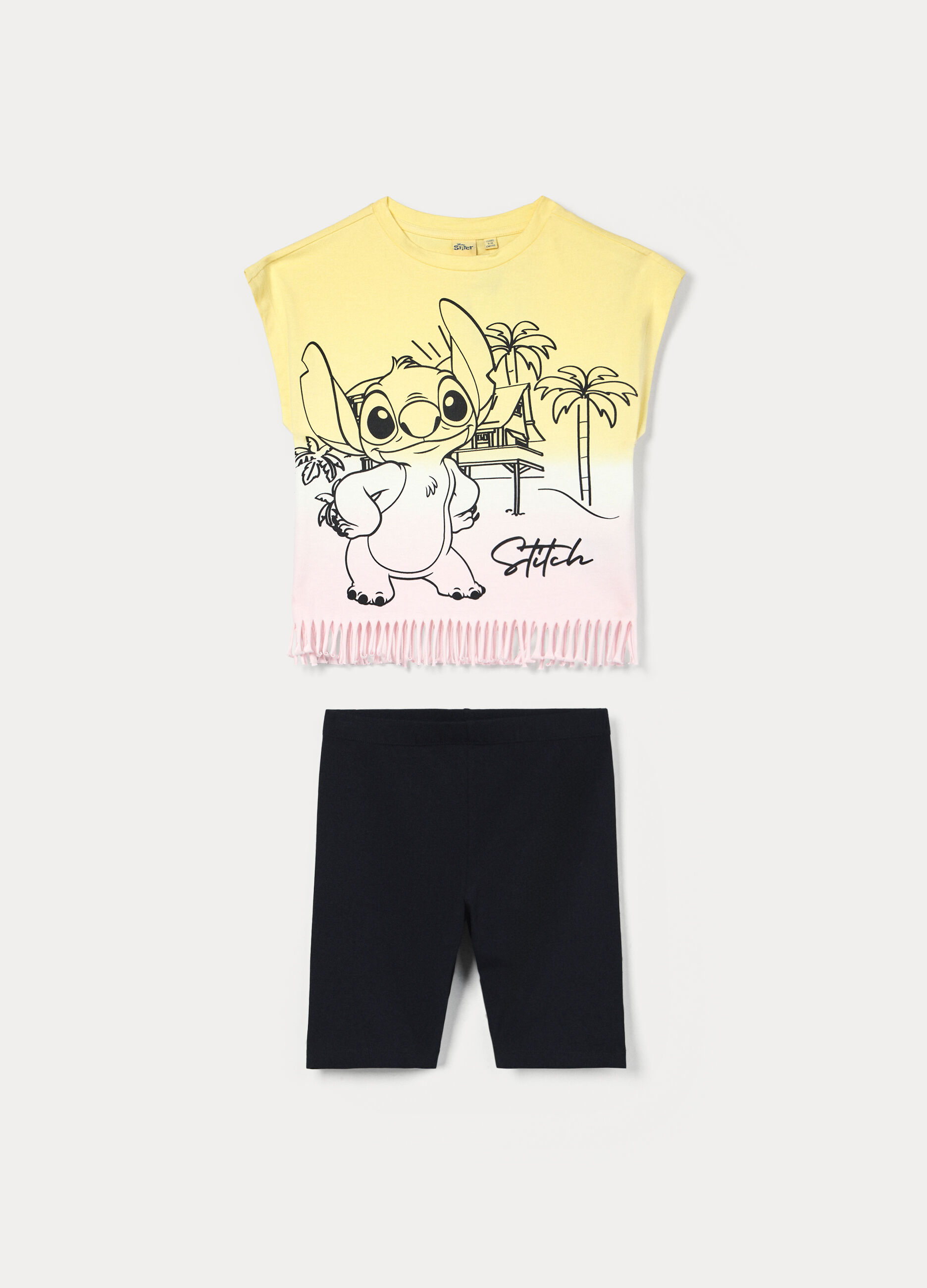 Jogging set Disney in jersey di puro cotone ragazza_0