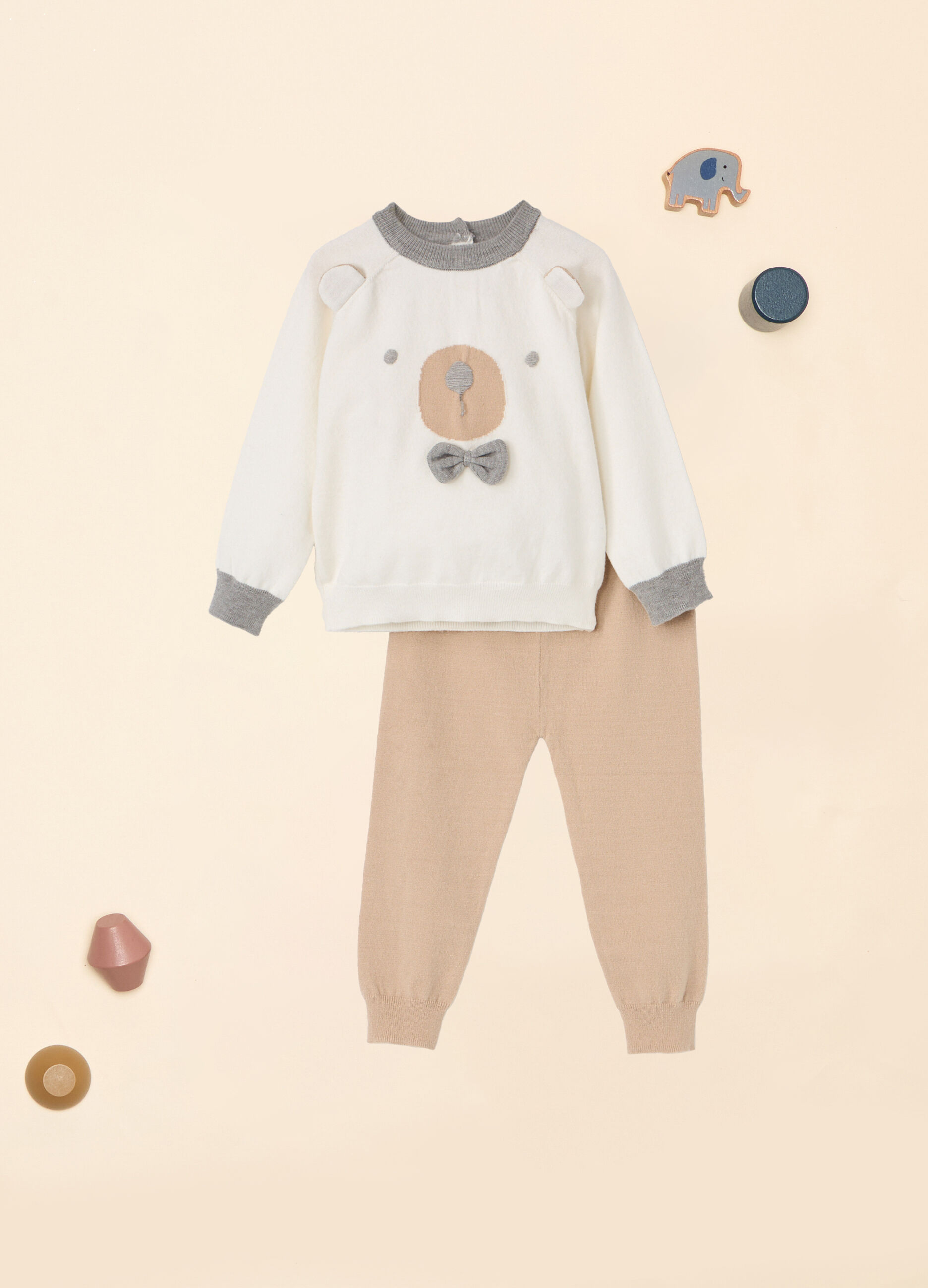 Jogging set tricot in misto viscosa IANA neonato_0