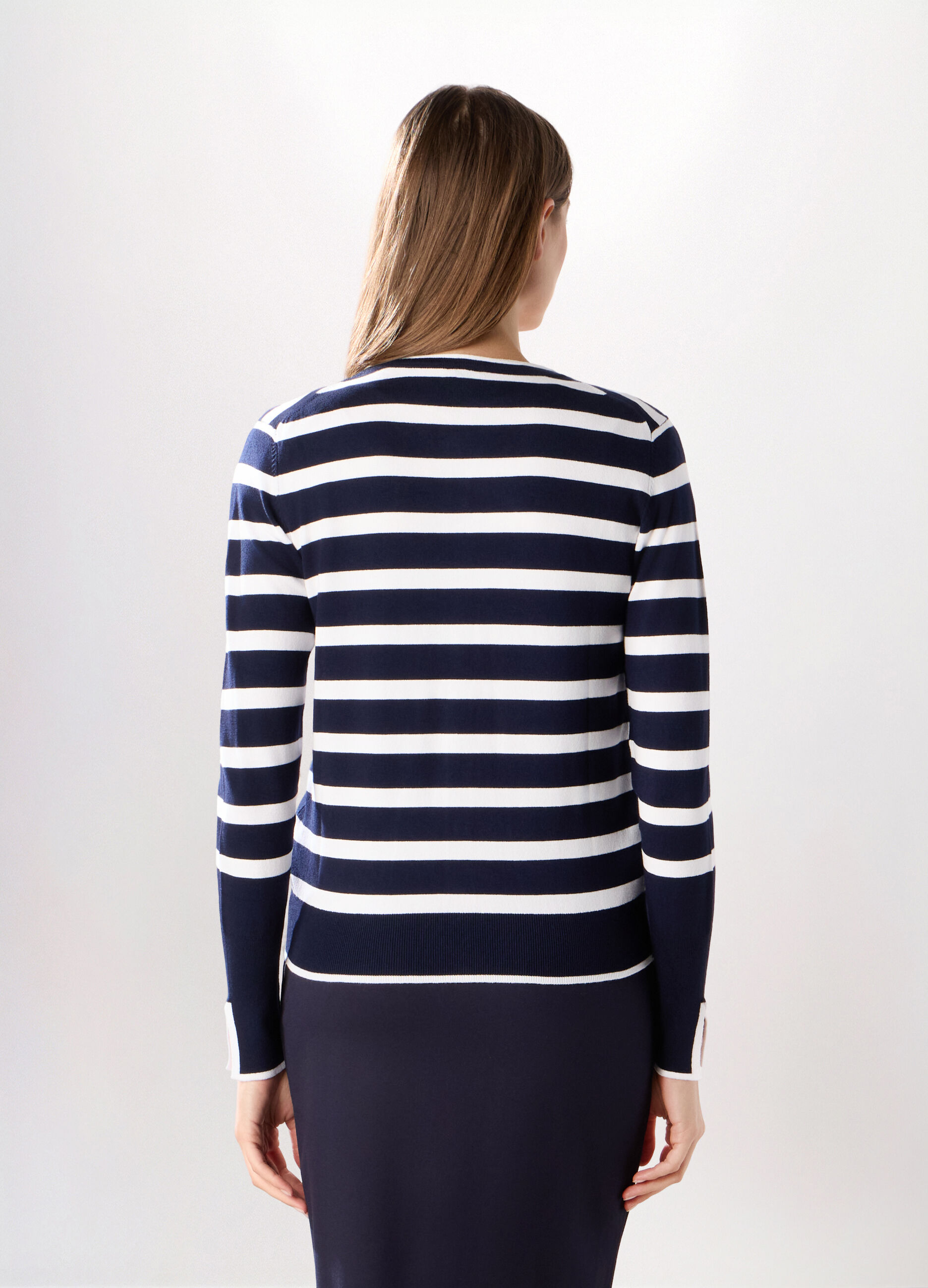 Cardigan tricot misto viscosa donna_1