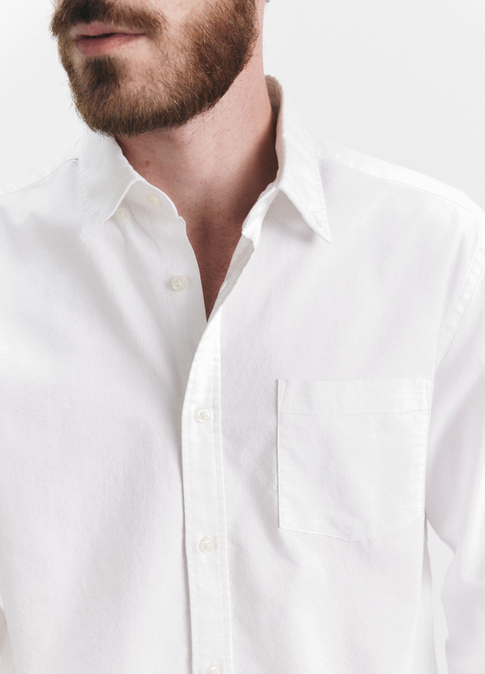 Camicia regular fit colletto button down in cotone uomo