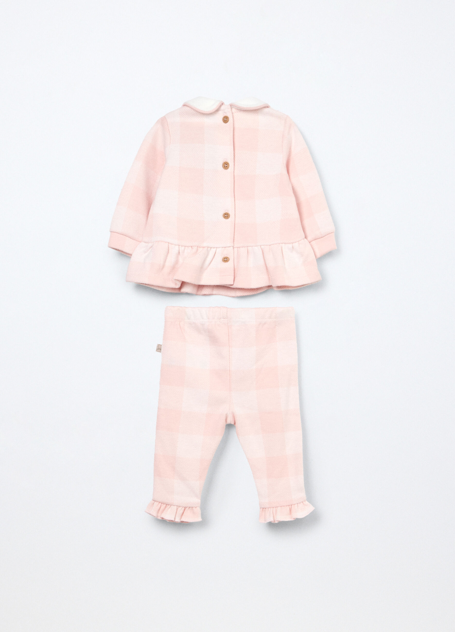 Set a quadri misto cotone neonata_1