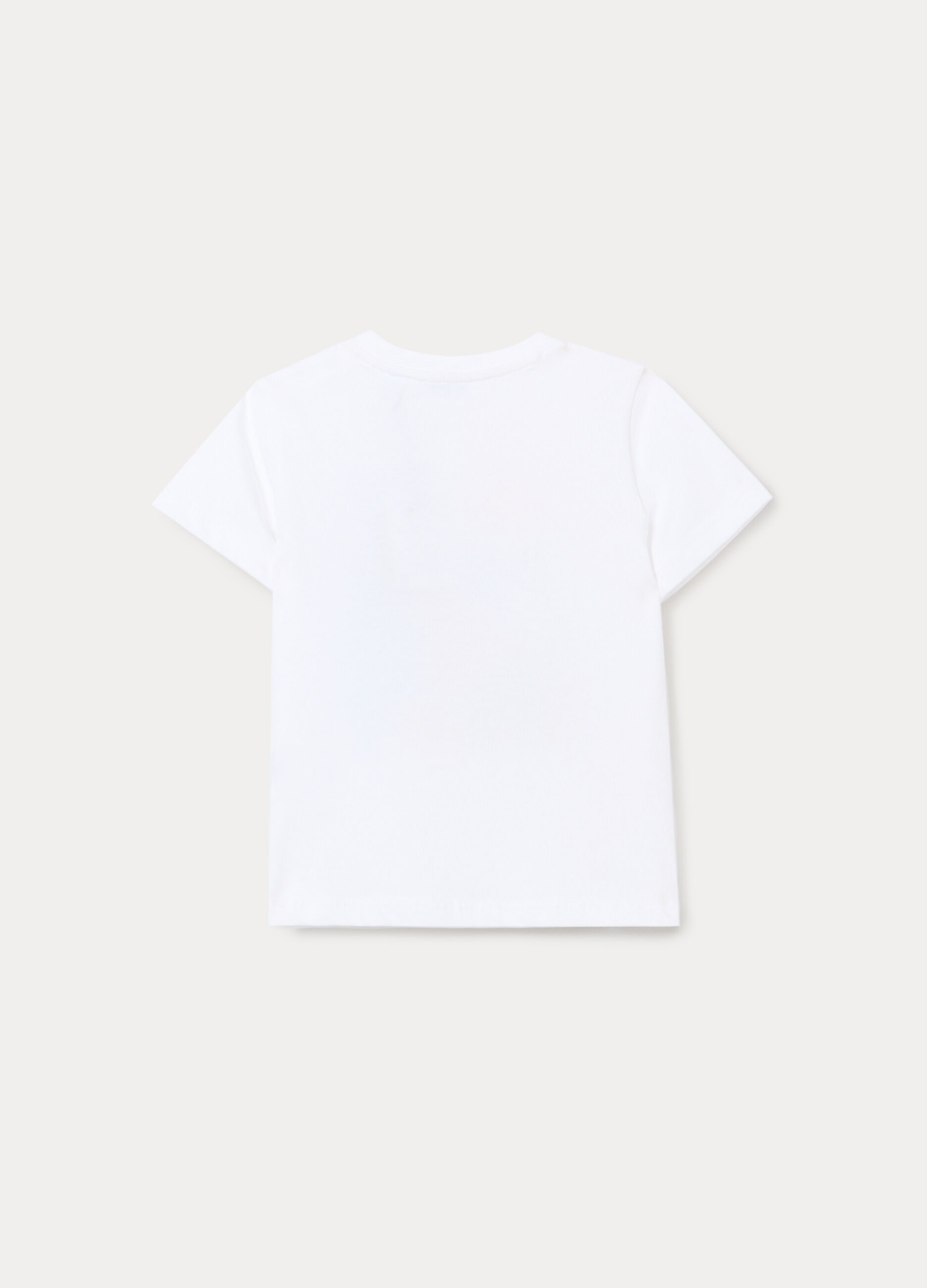 T-shirt girocollo in jersey di puro cotone bimbo_1