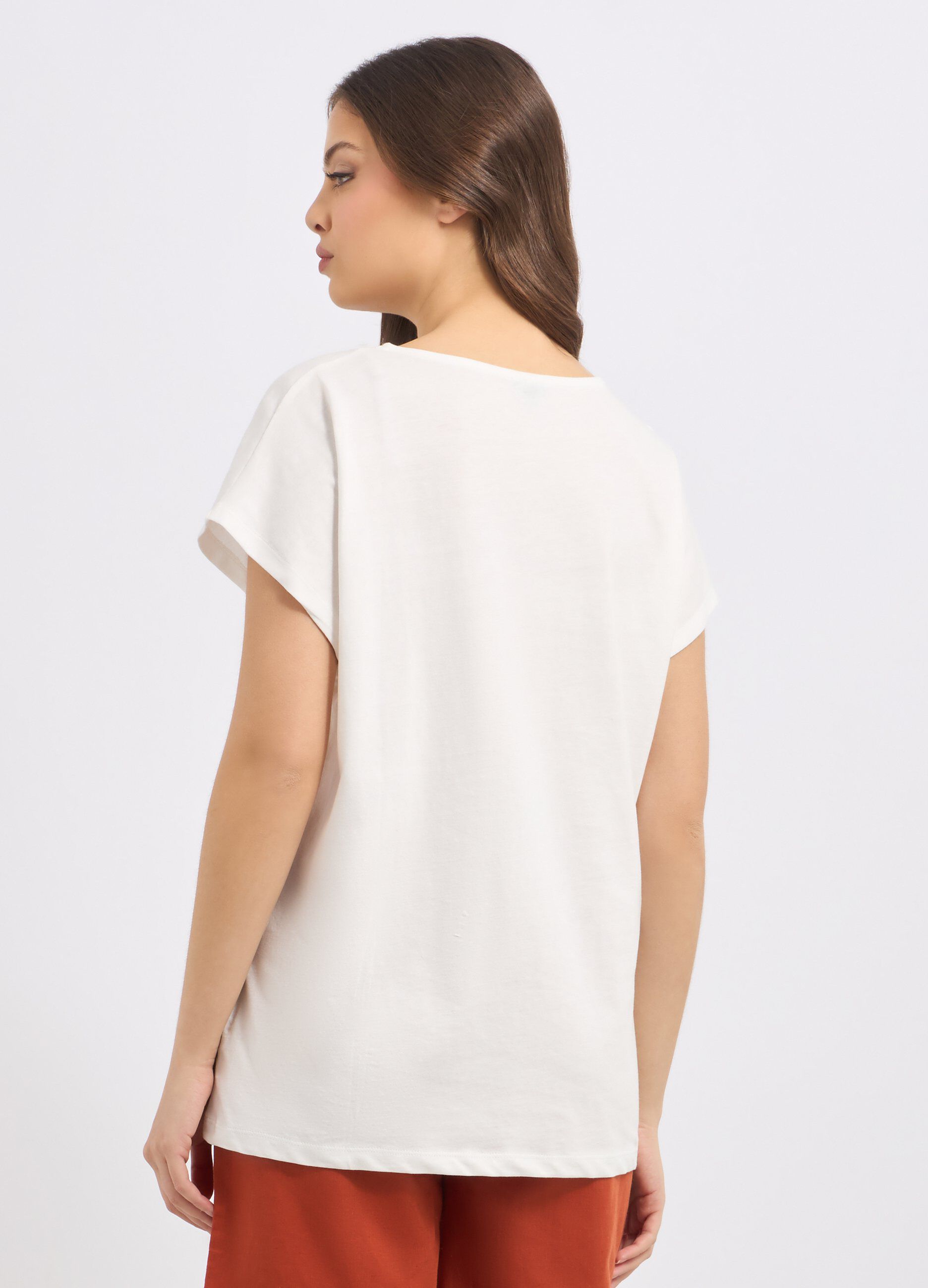 T-shirt in puro cotone donna_1