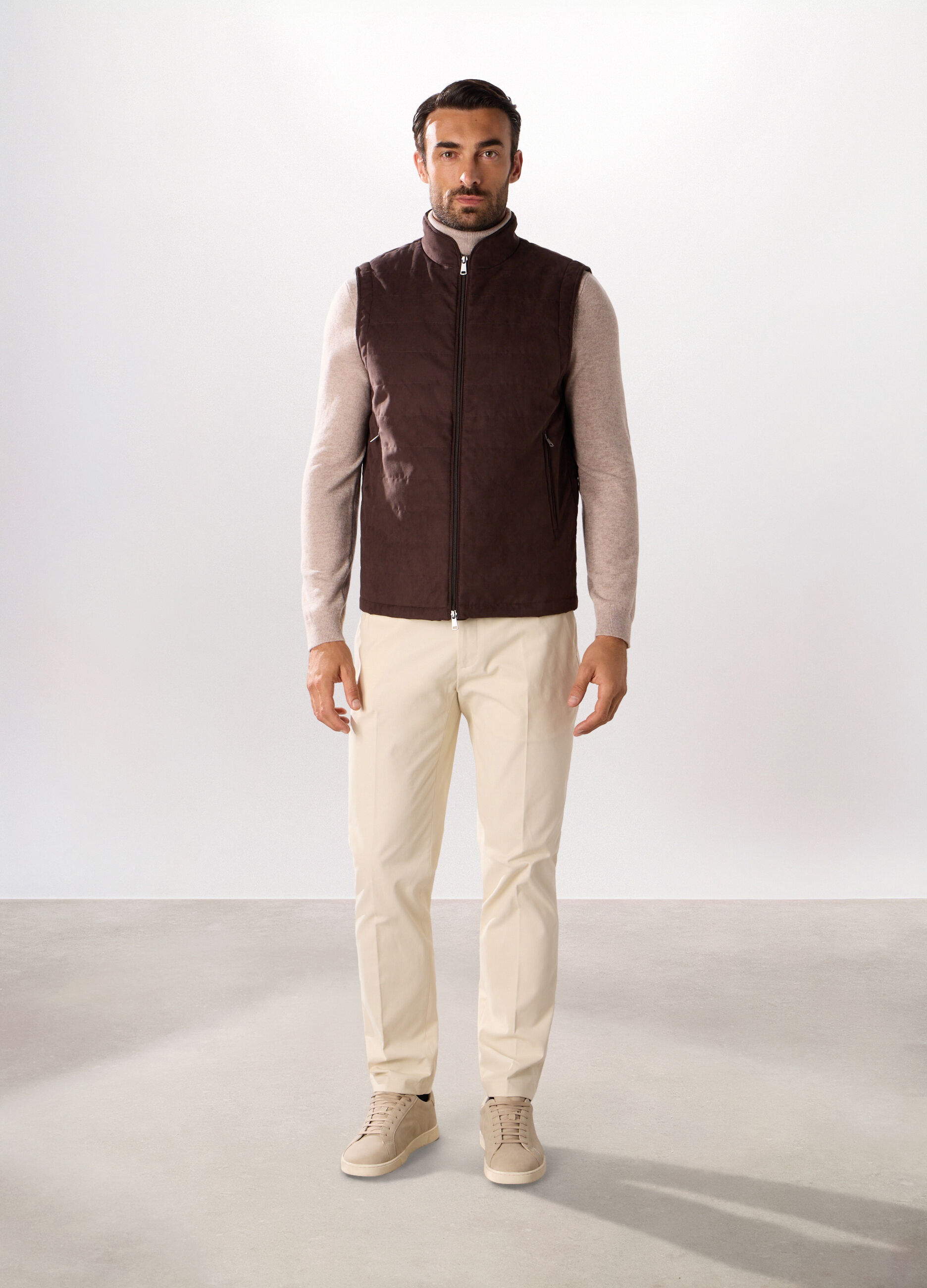 Gilet effetto scamosciato uomo_0