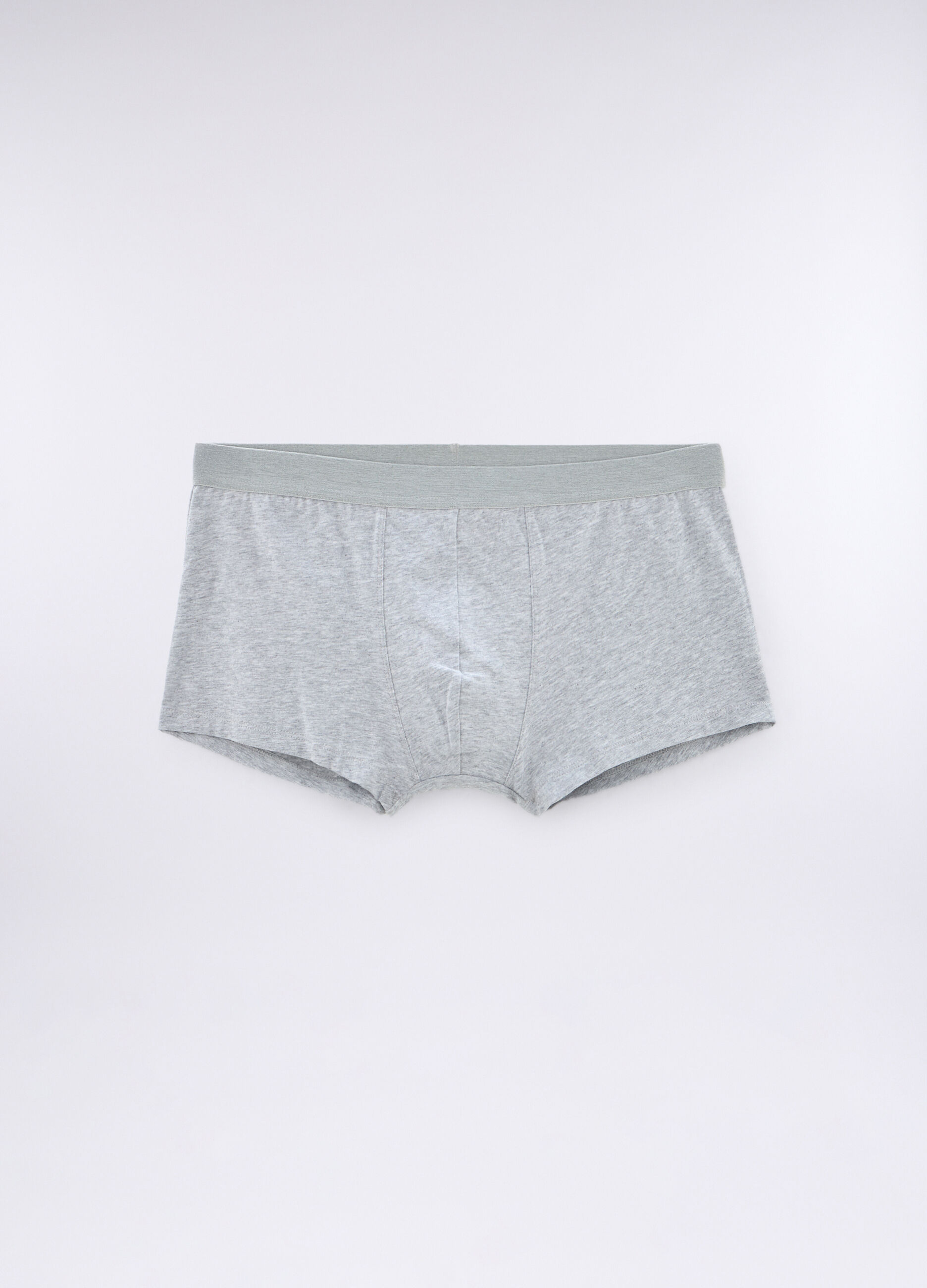 3 pack boxer tinta unita in cotone stretch uomo_1