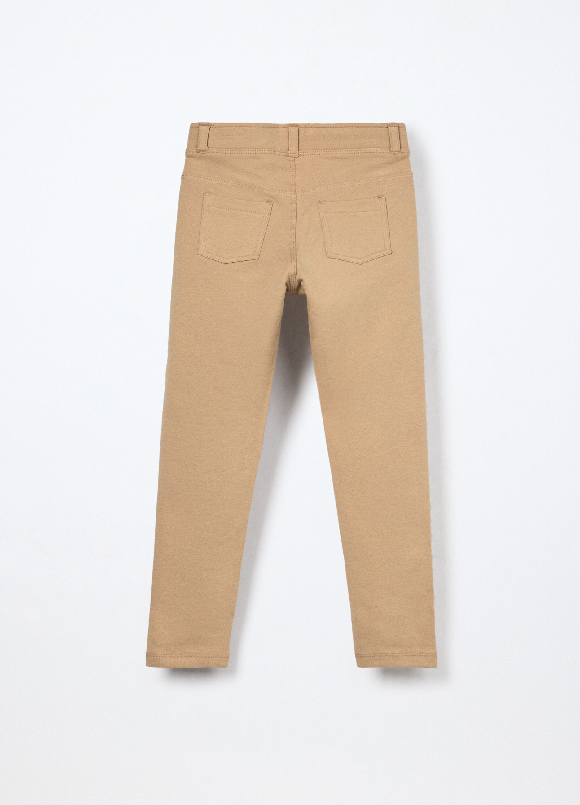 Treggings in french terry di cotone stretch bambina_1