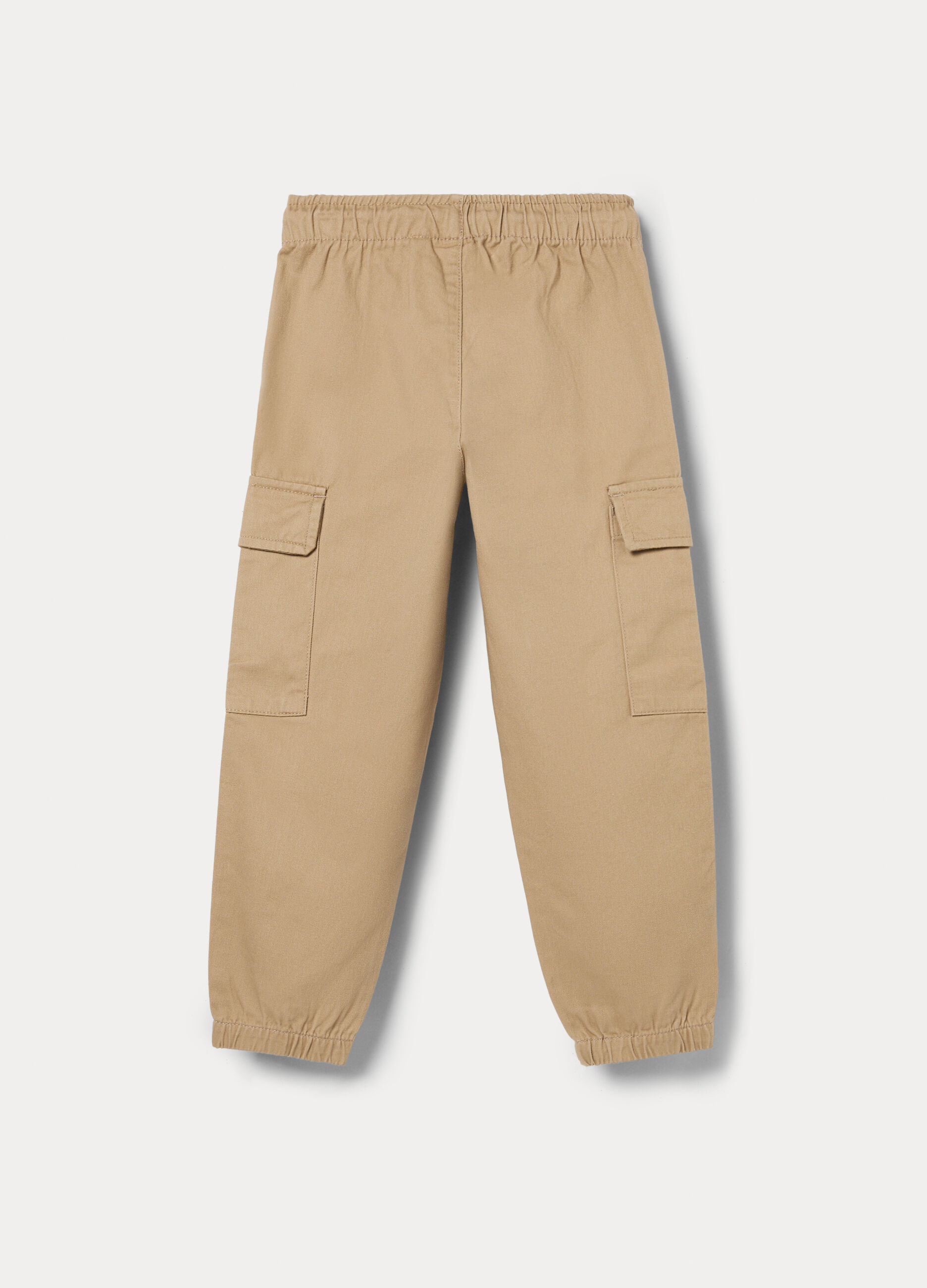 Pantaloni chino cargo in puro cotone bambino_1