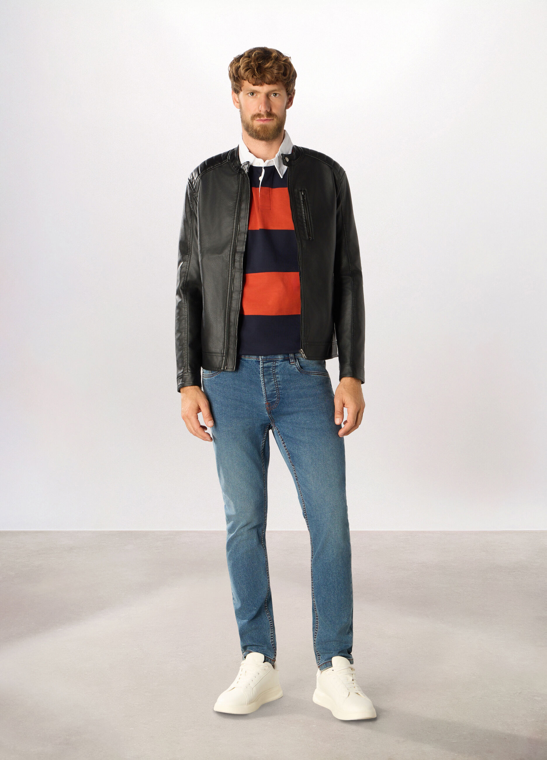 Giacca biker in ECOpelle uomo_0