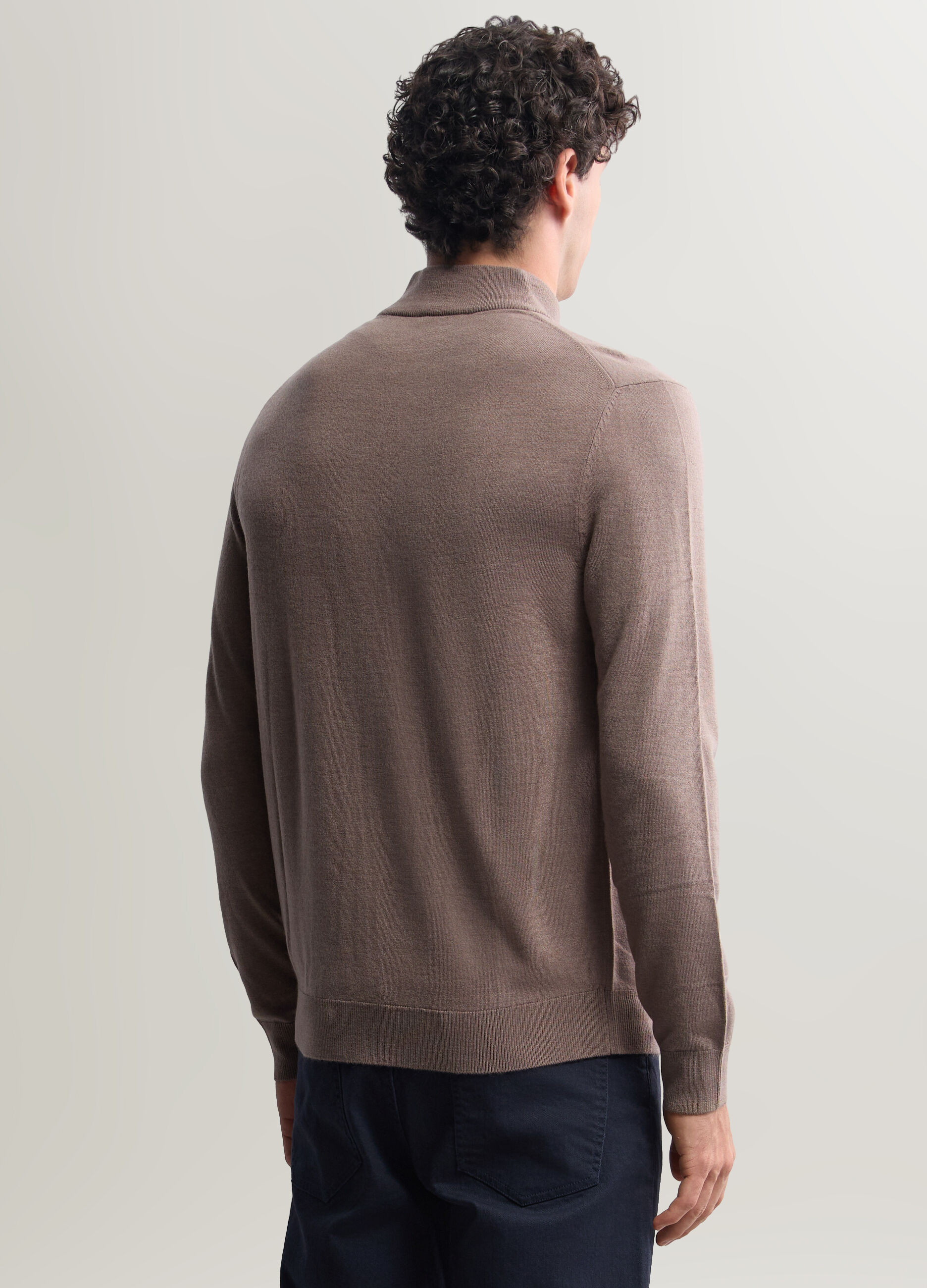 Maglione girocollo in misto cotone uomo
