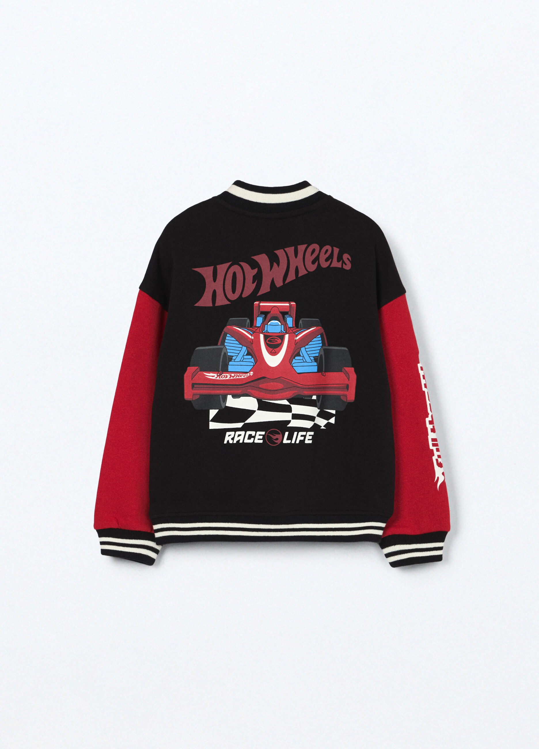 Felpa varsity in puro cotone bambino_1