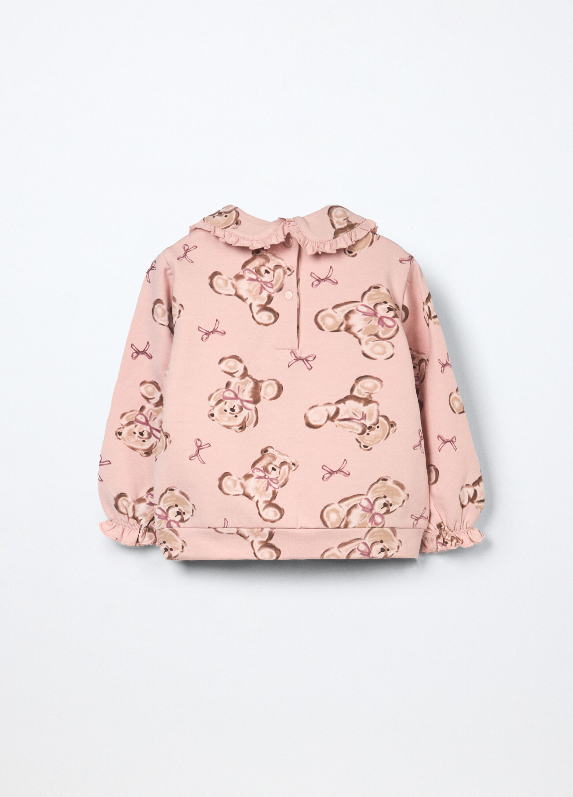 Felpa in cotone stretch neonata_1