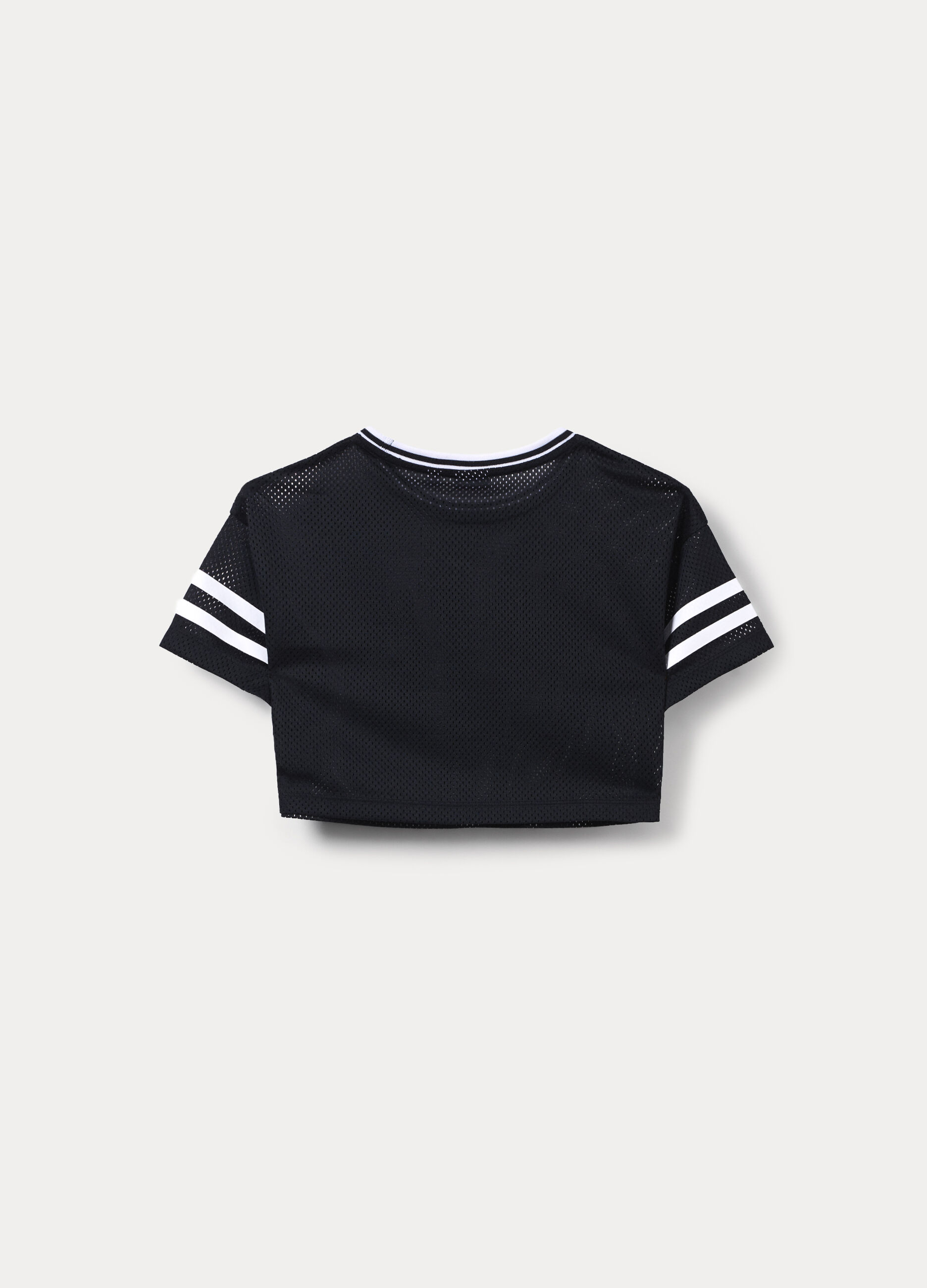 T-shirt box fit in mesh ragazza_1