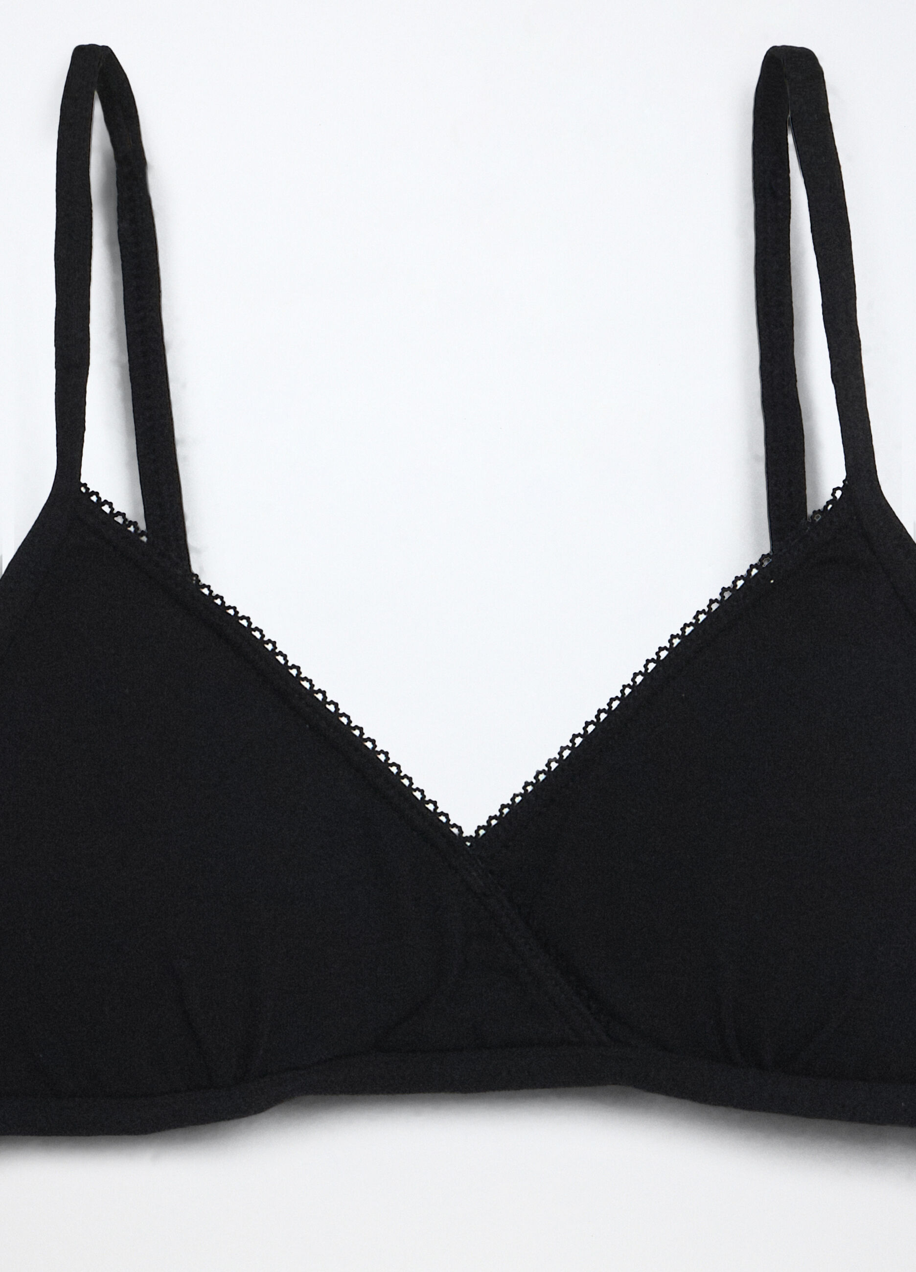 Reggiseno a triangolo in jersey di cotone stretch ragazza_2