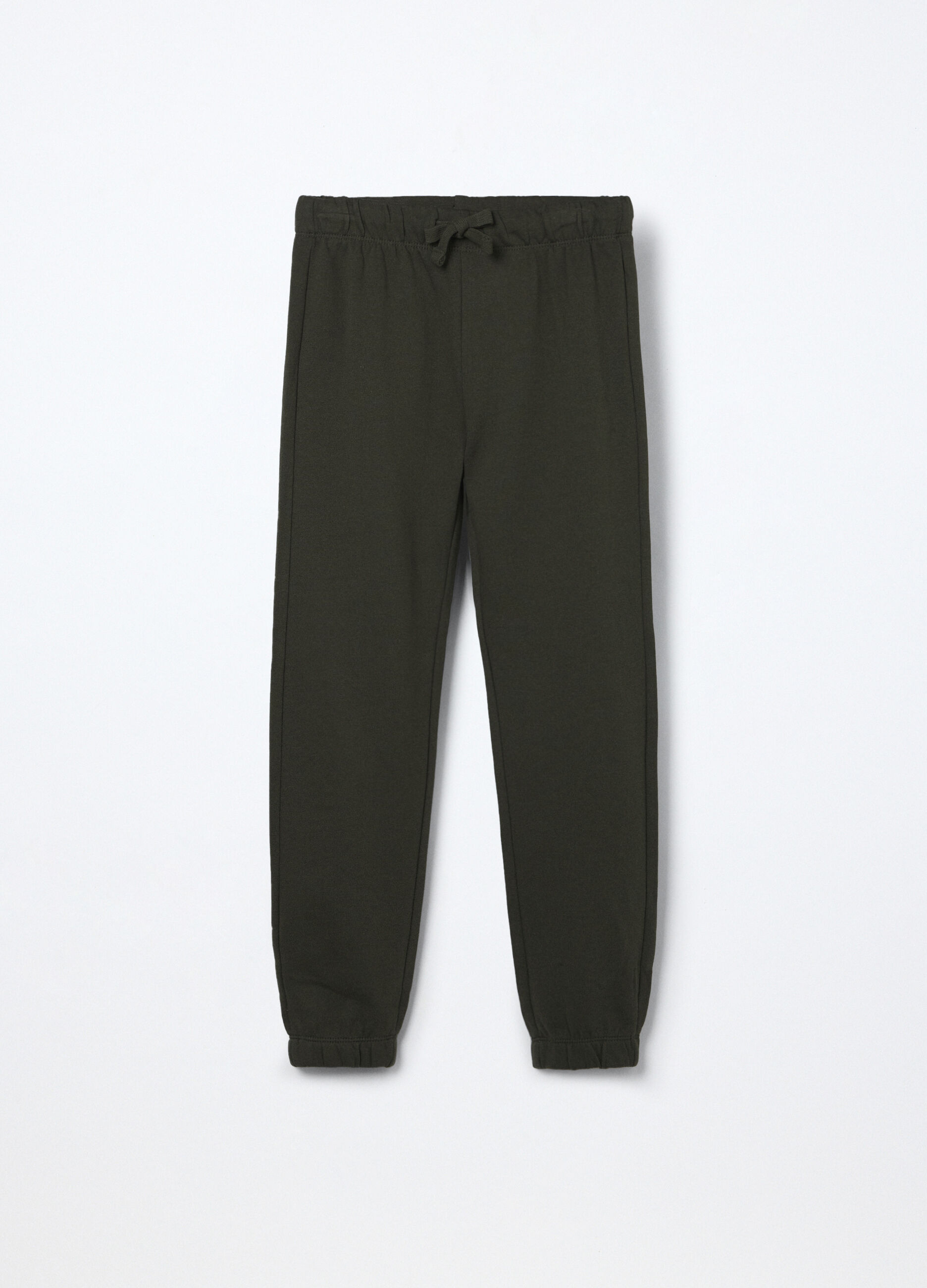 Jogger in puro cotone fleece bambino_0
