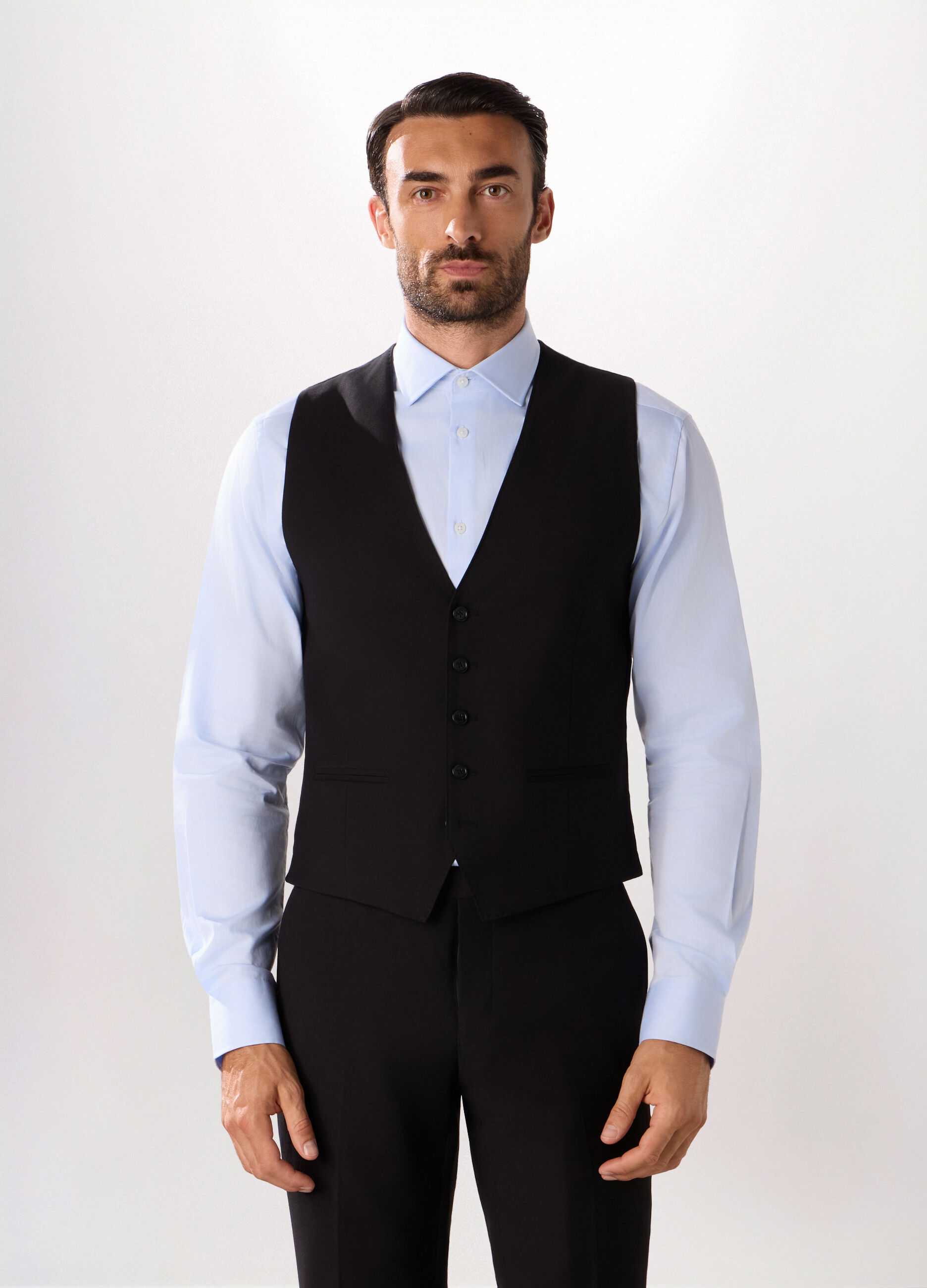 Gilet in tessuto stretch uomo_0