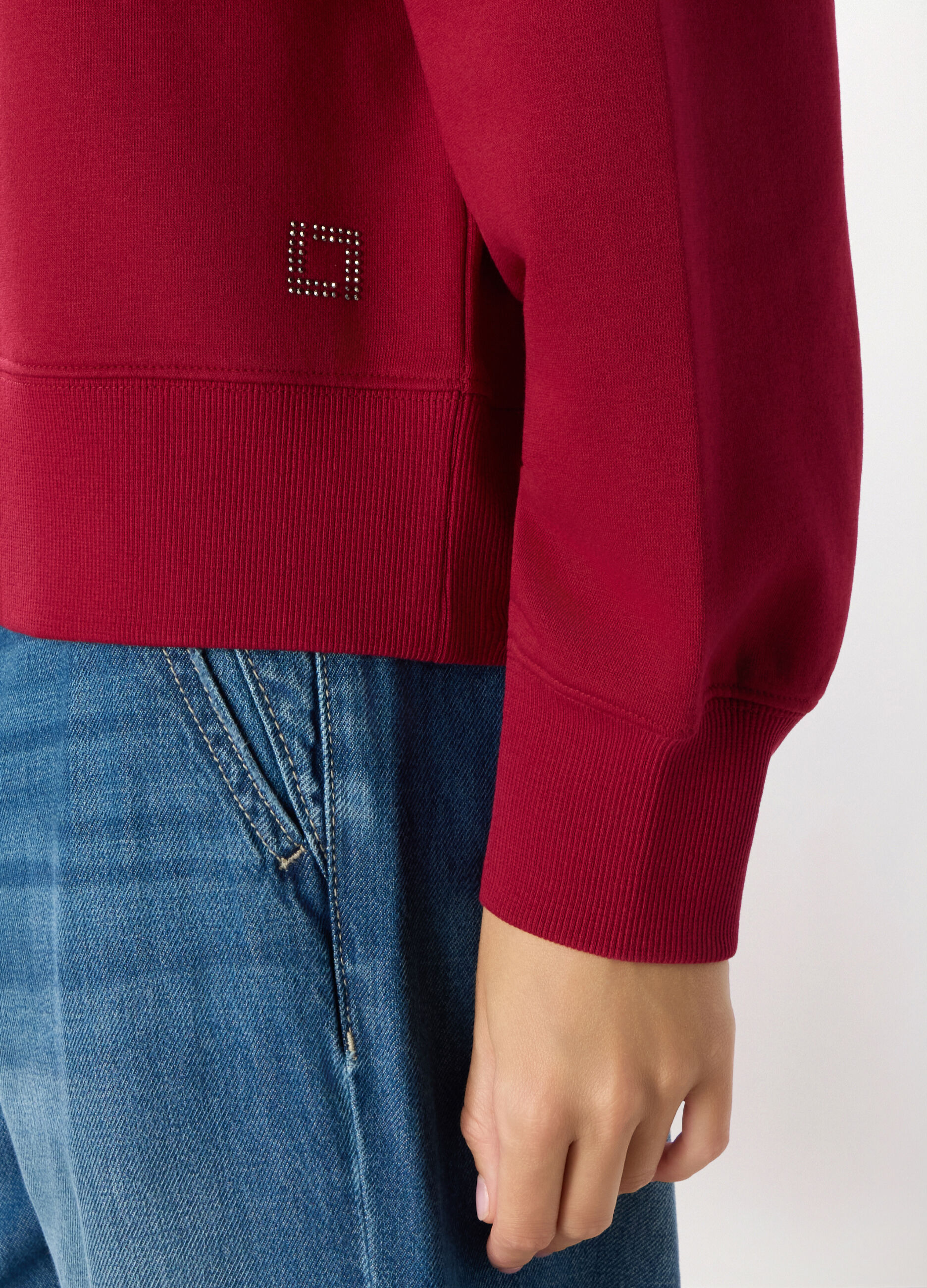 Felpa misto cotone donna_2