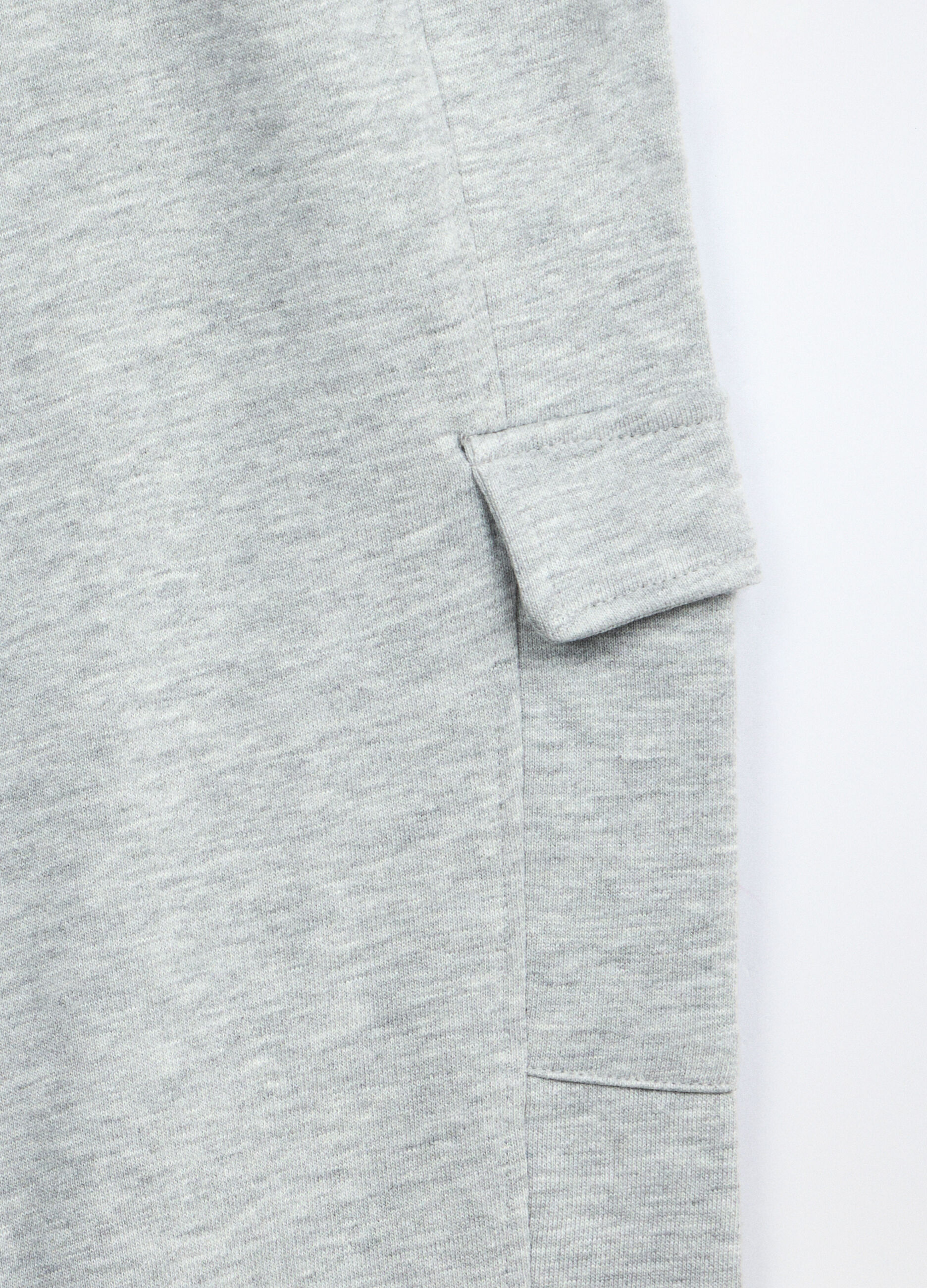 Jogger cargo in french terry ragazza_2