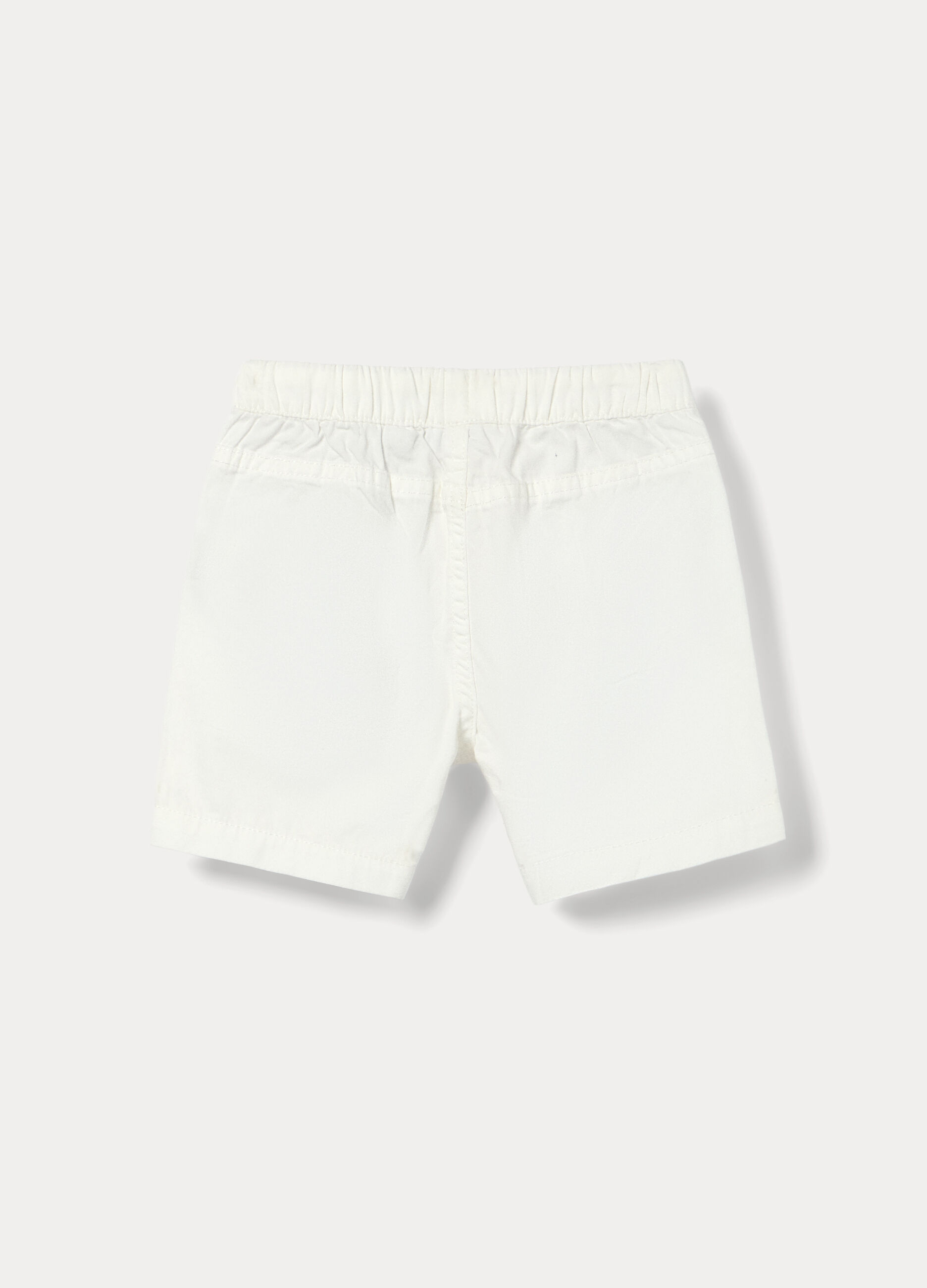 Shorts in twill di puro cotone bimbo_1
