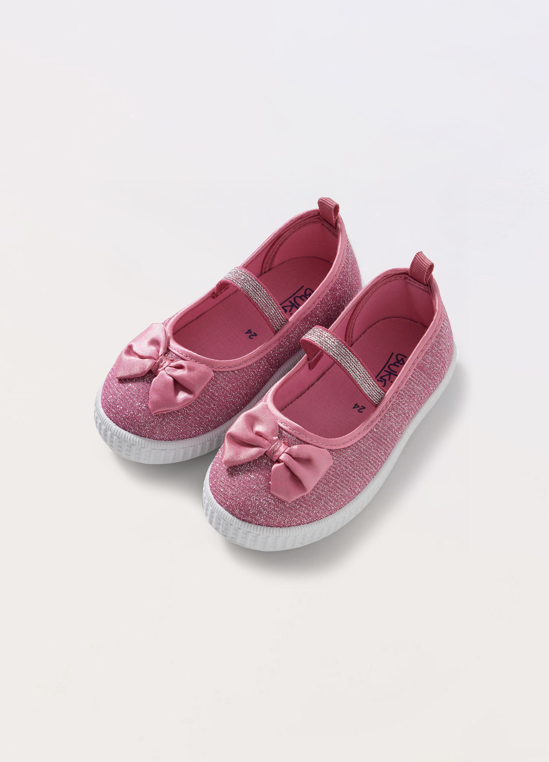 Ballerine lurex con fiocco bambina_0