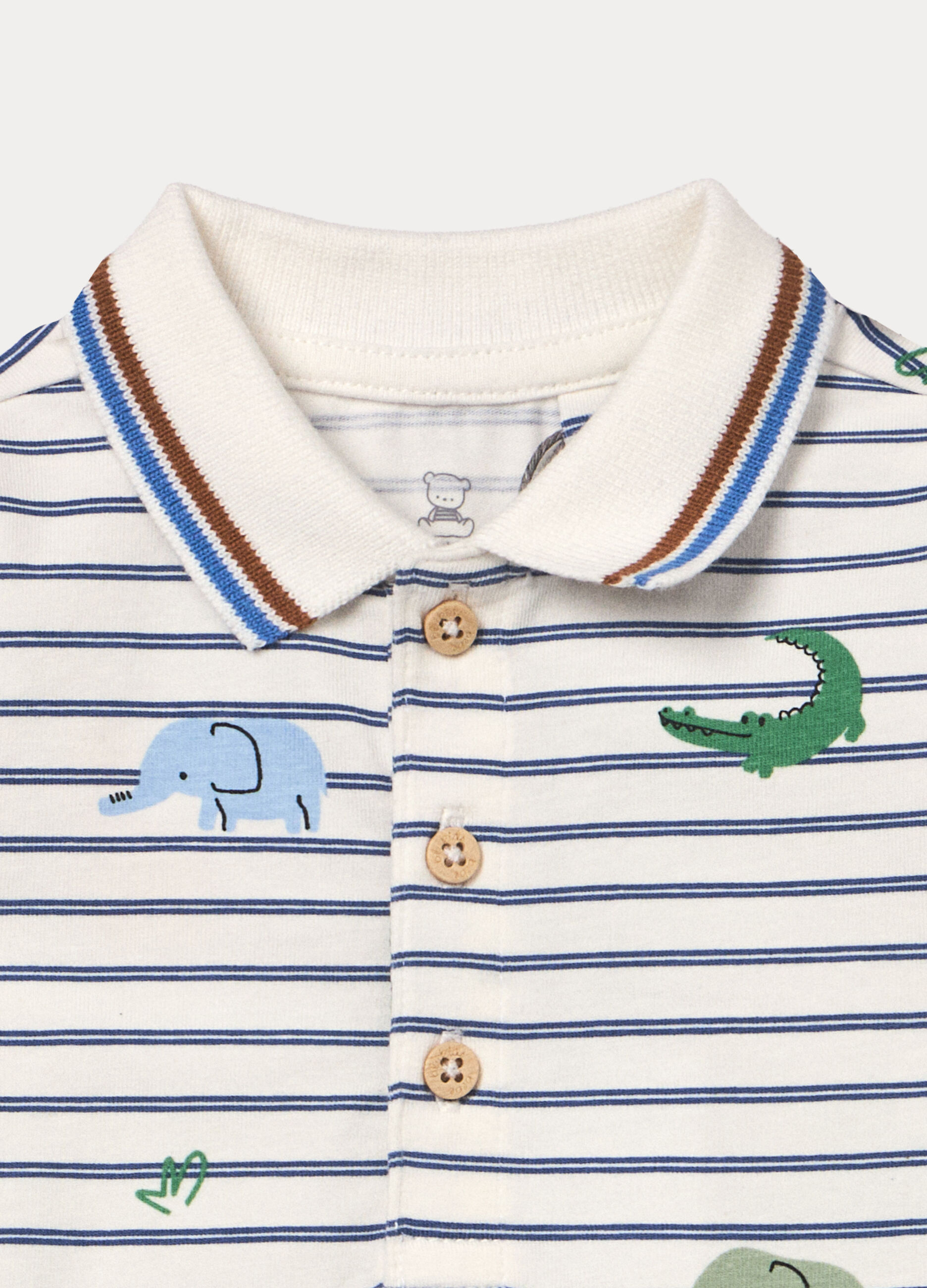 Polo in jersey di cotone stretch neonato_2