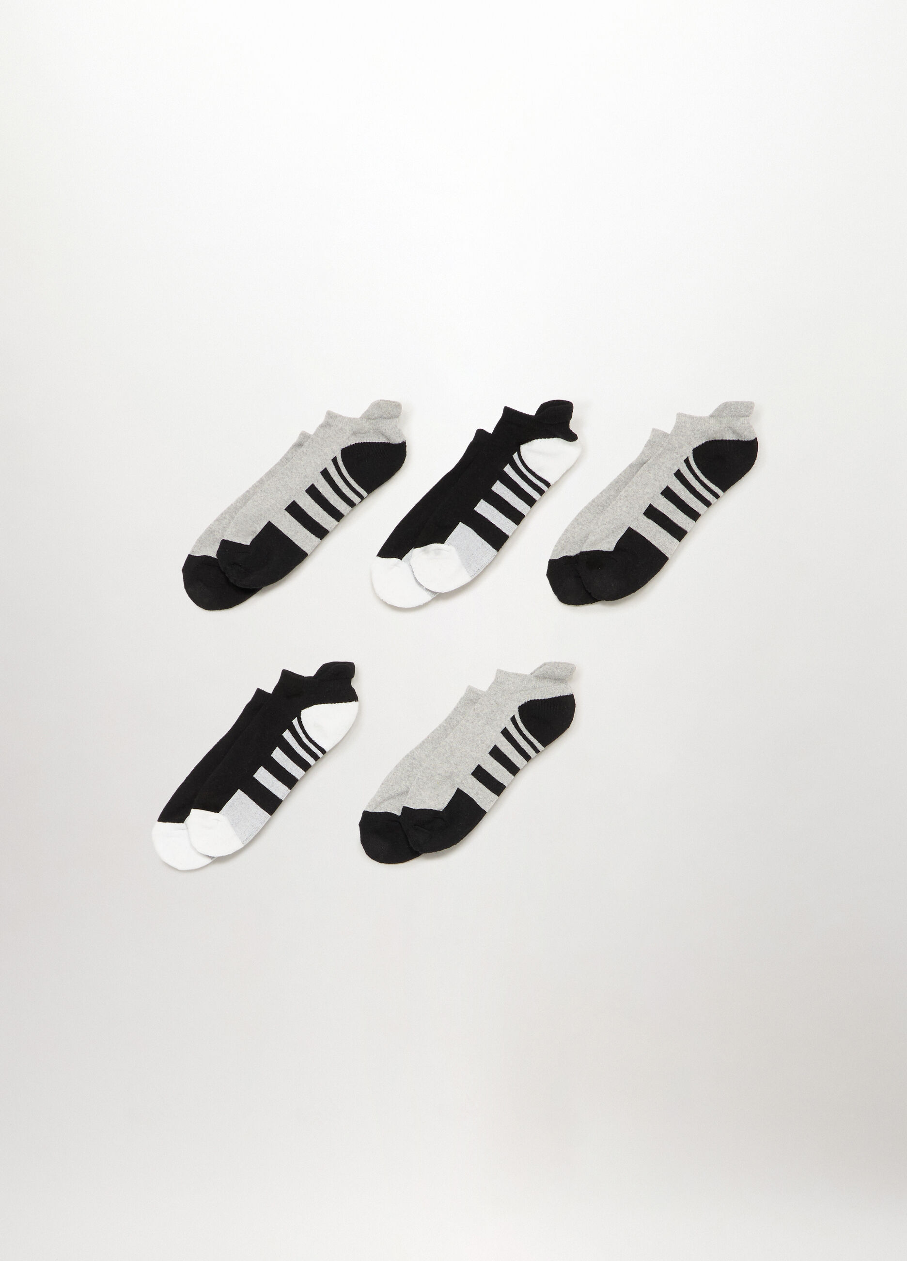 5 pack calzini sneaker in misto cotone uomo_0