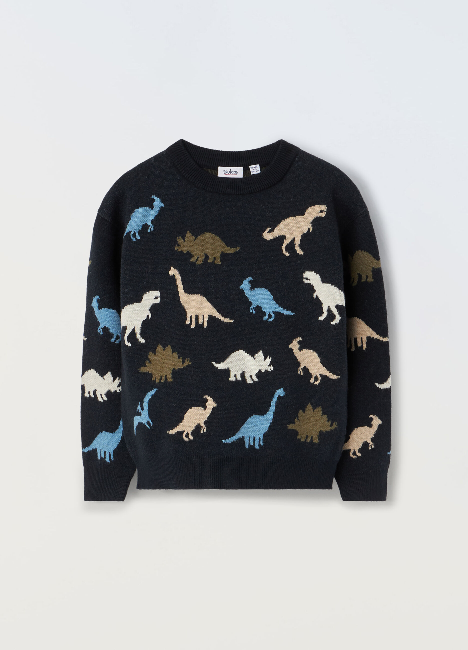 Maglione tricot con motivo jacquard bambino_0