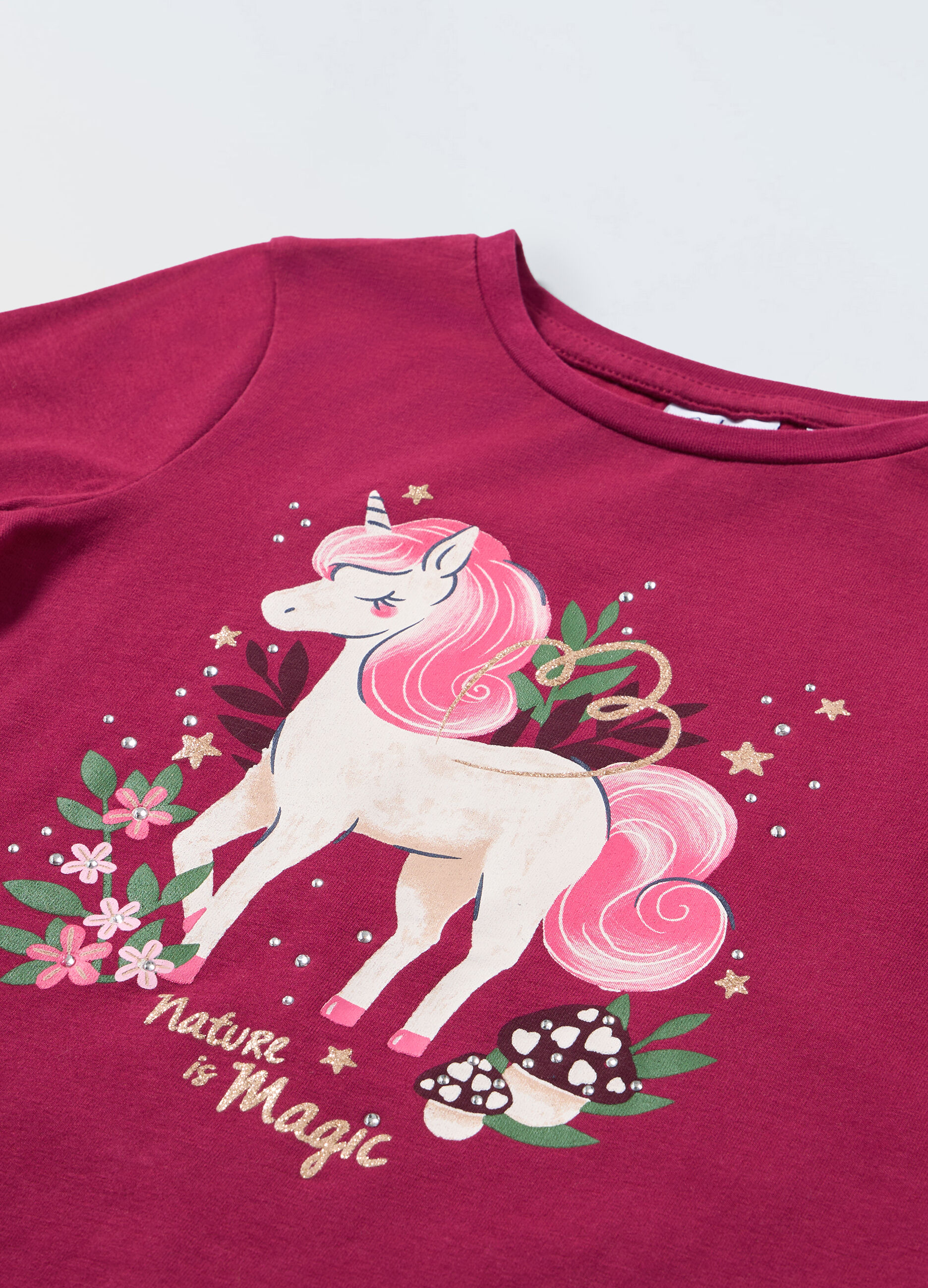 T-shirt in jersey stretch bambina_1