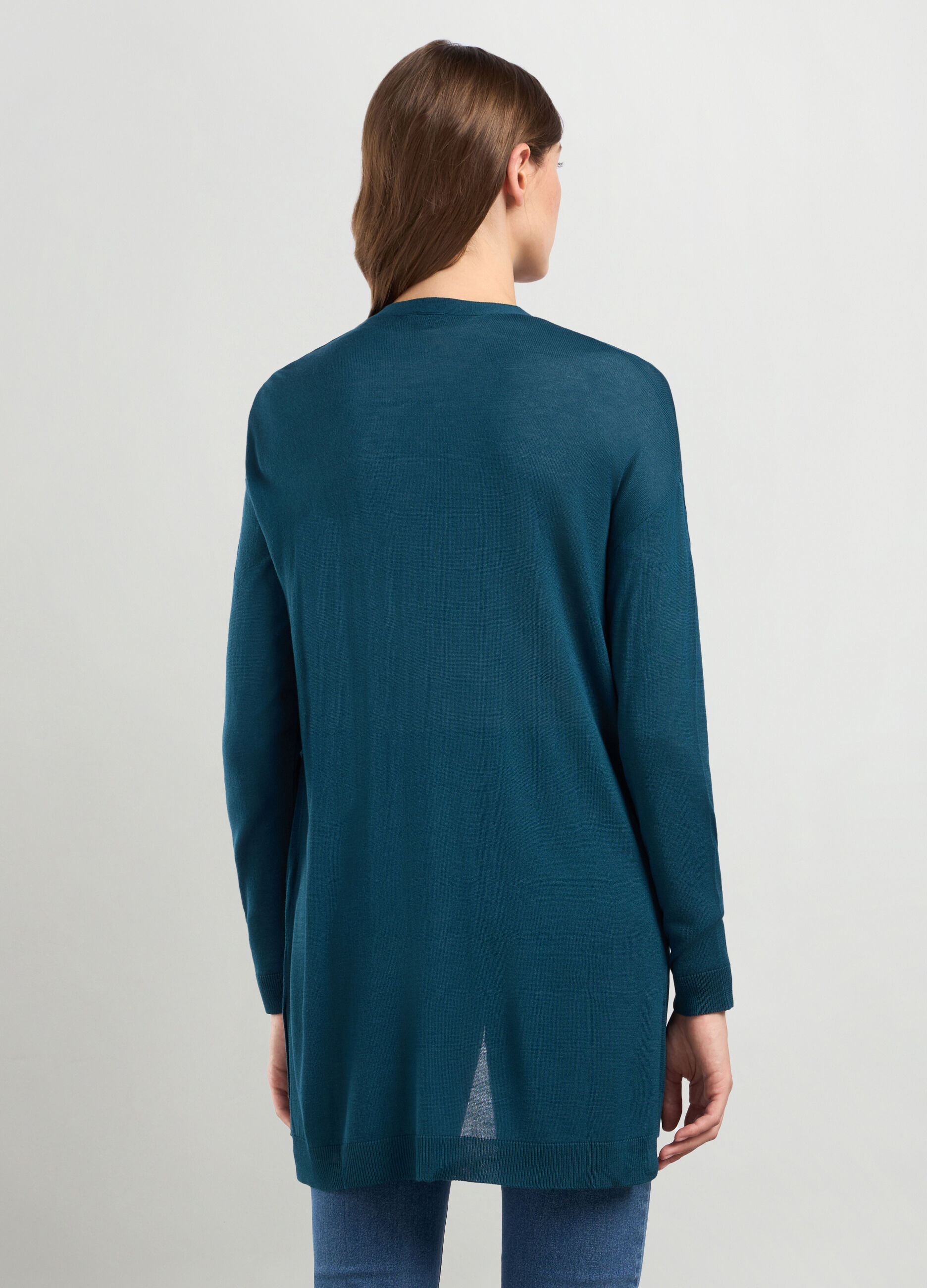 Cardigan in misto viscosa aperto donna_1