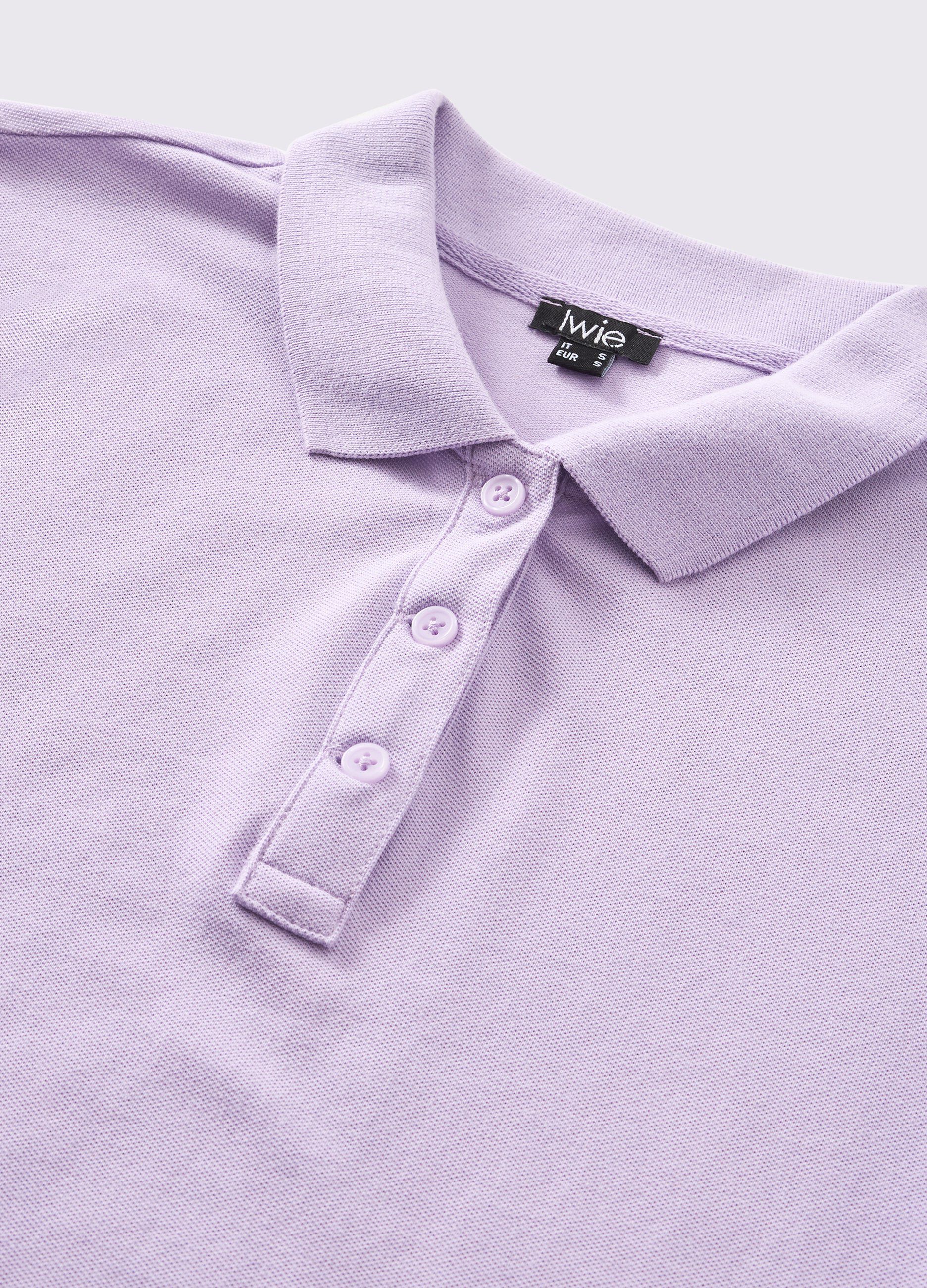 Polo in puro cotone piquet donna_1