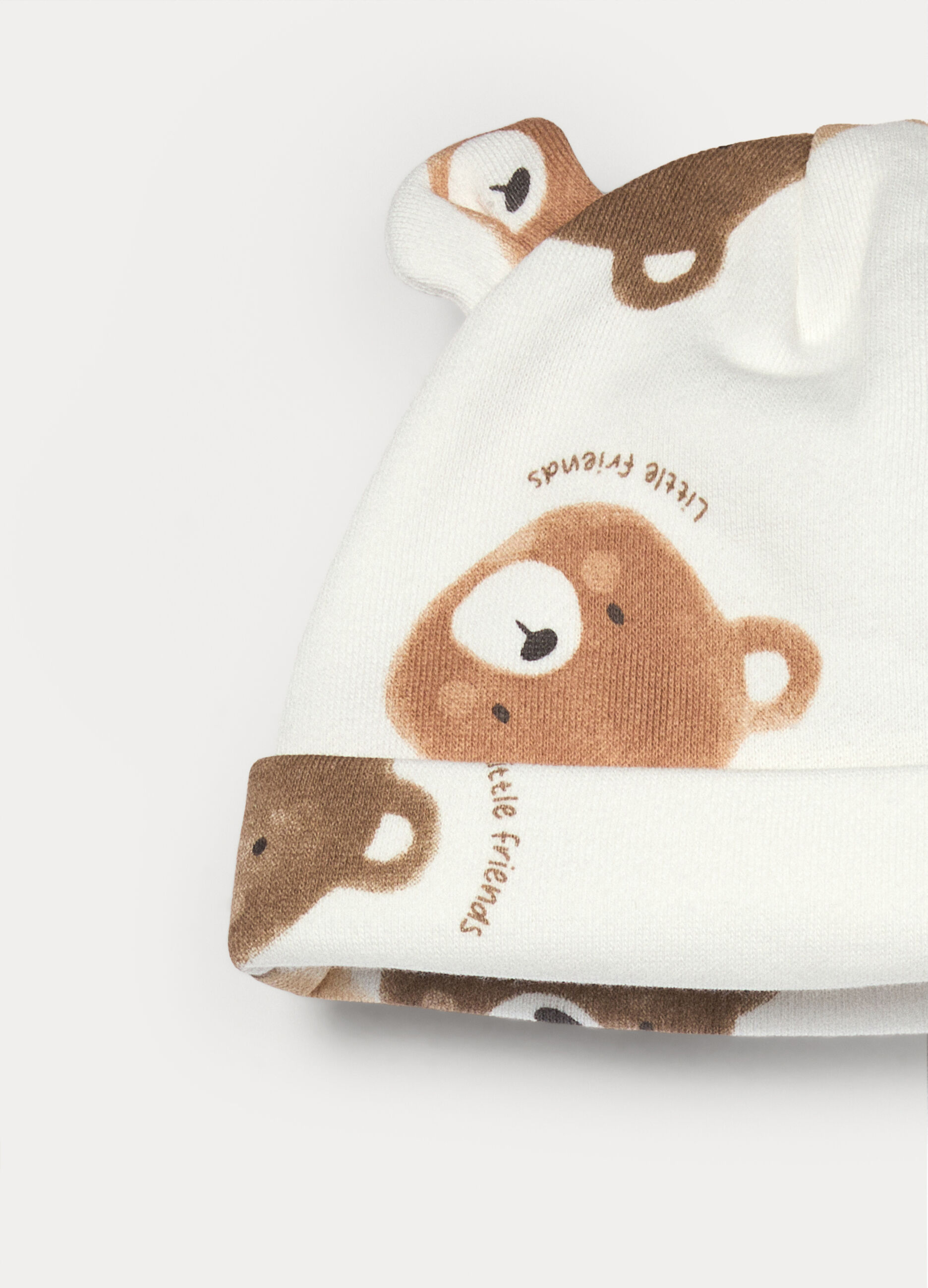 Tutina in puro cotone fleece + berretto _3