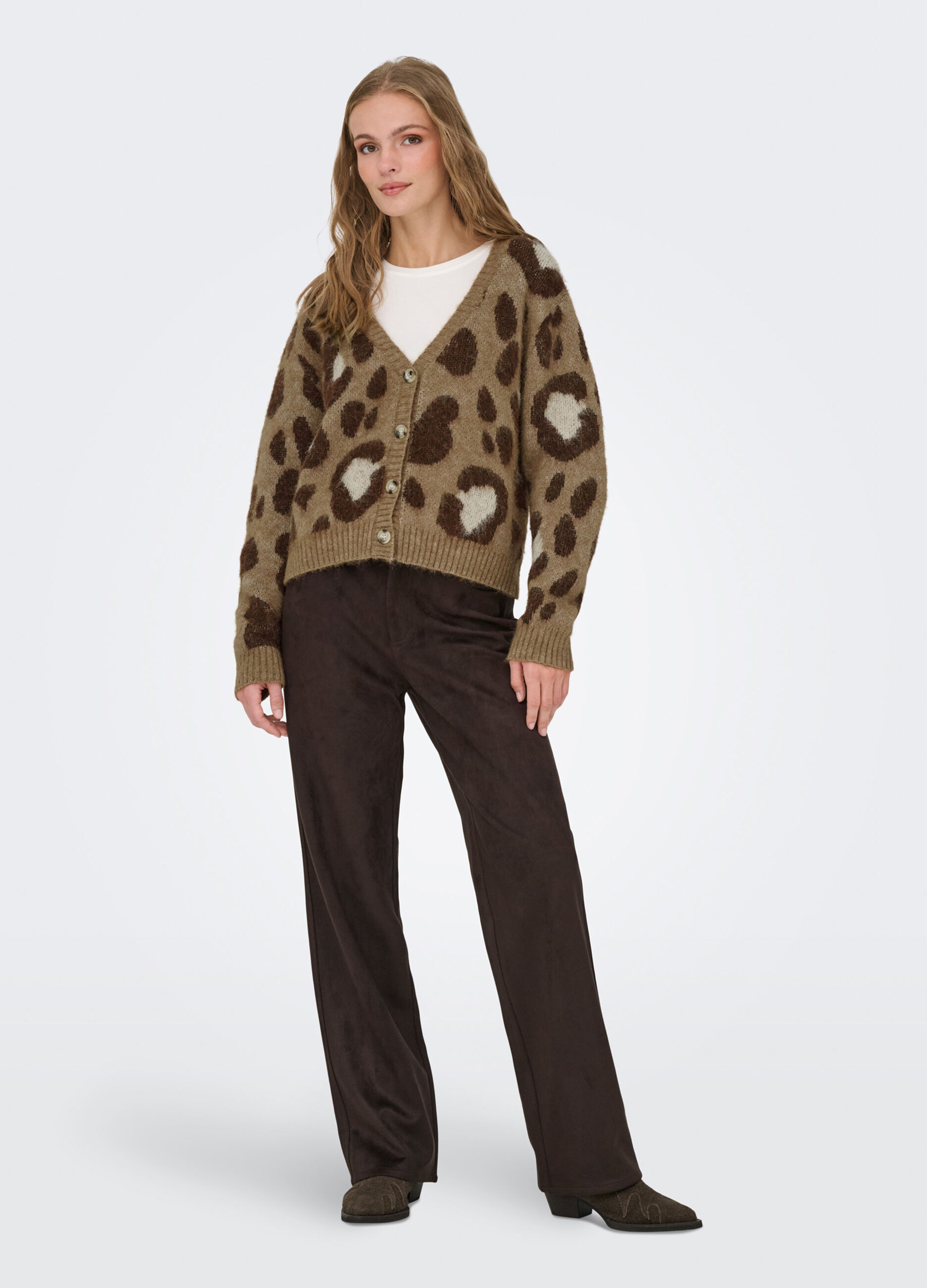 Cardigan animalier donna_2