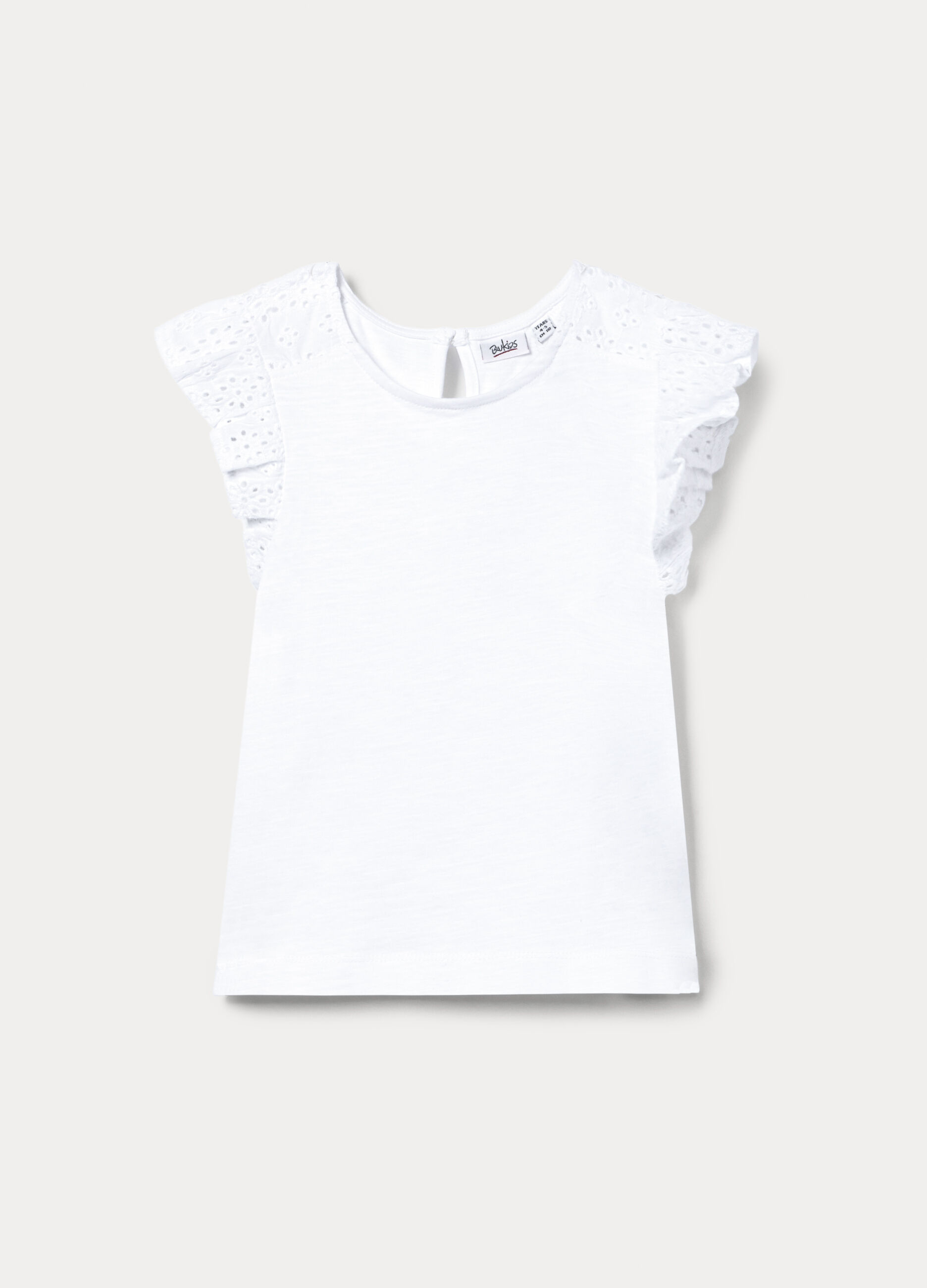 Canotta in jersey di cotone slub bambina_0