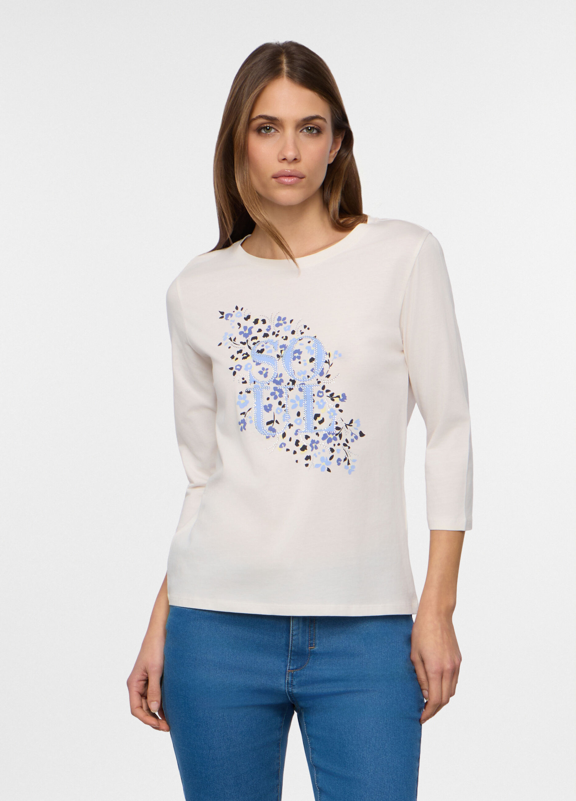 T-shirt girocollo donna_0