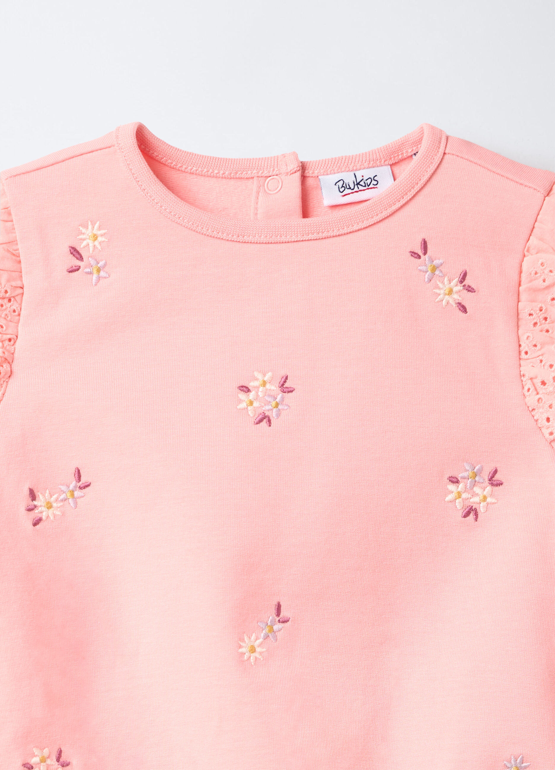 Felpa in cotone garzato stretch bimba_2