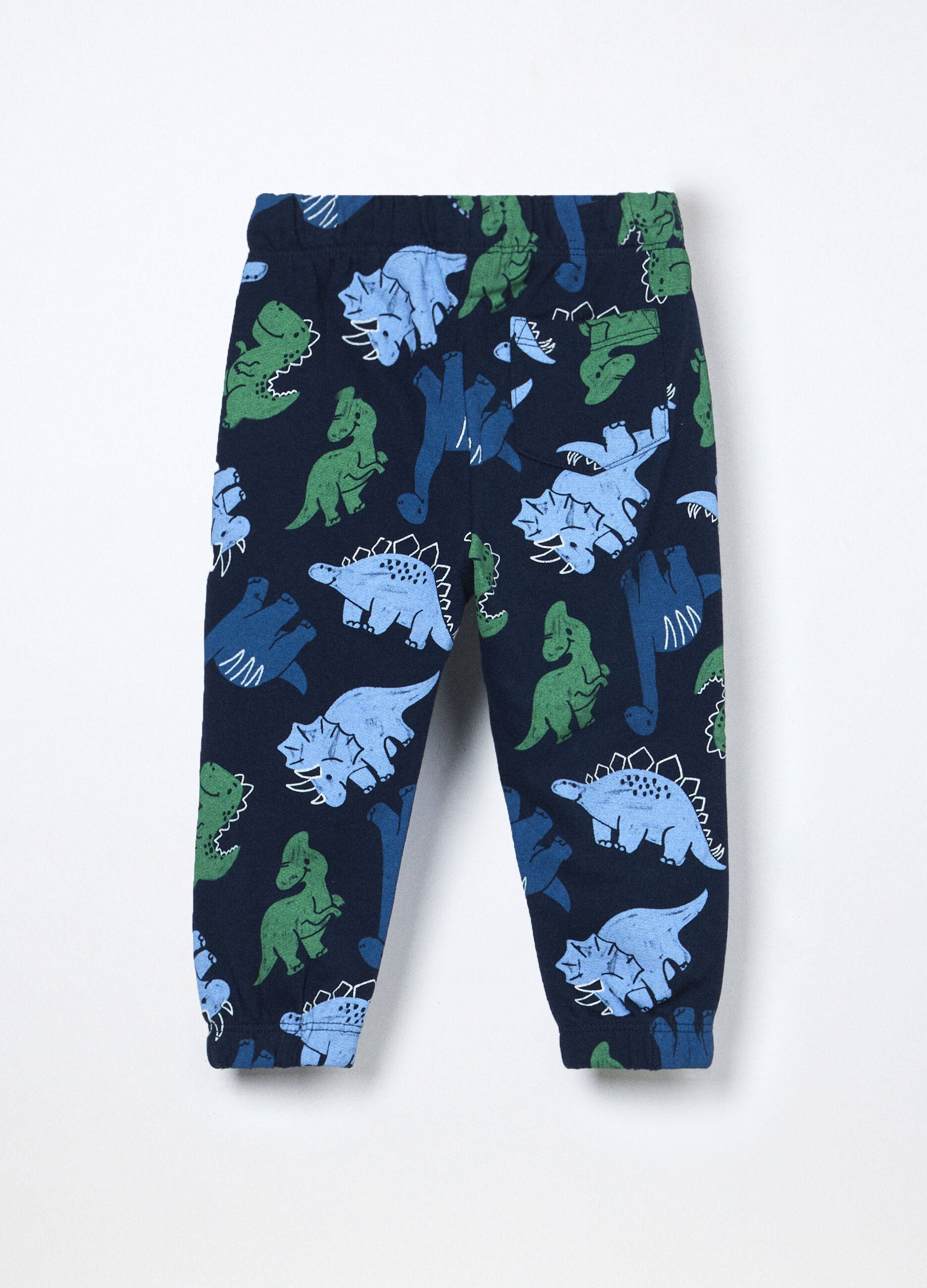 Jogger in french terry di puro cotone neonato_1