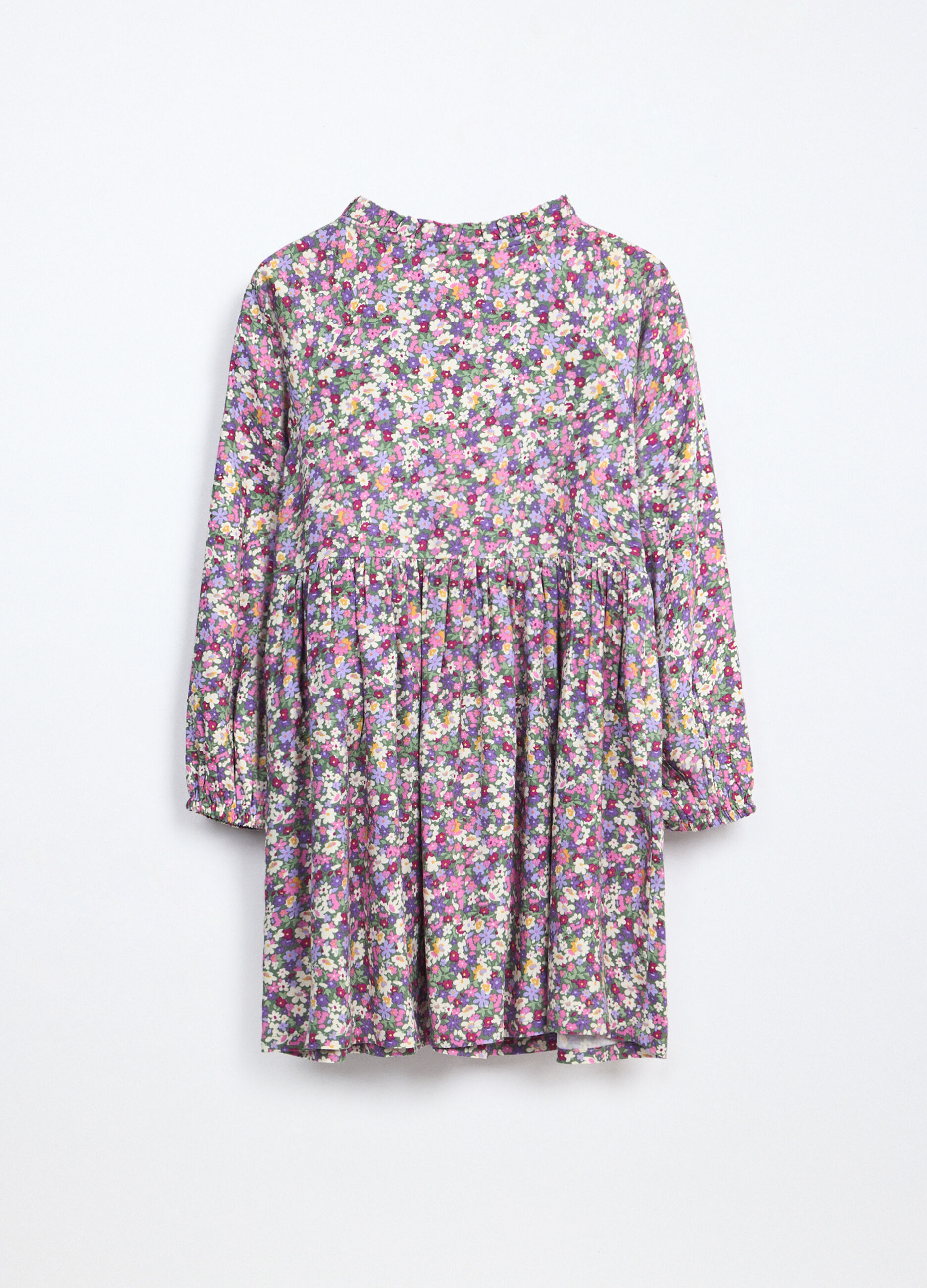 Vestito in twill di pura viscosa bambina_1