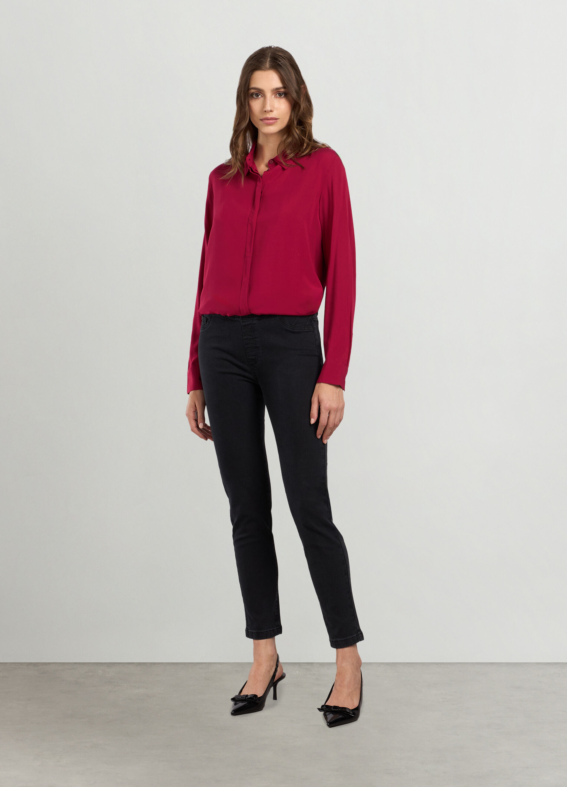 Jeggings in stretch denim donna_0