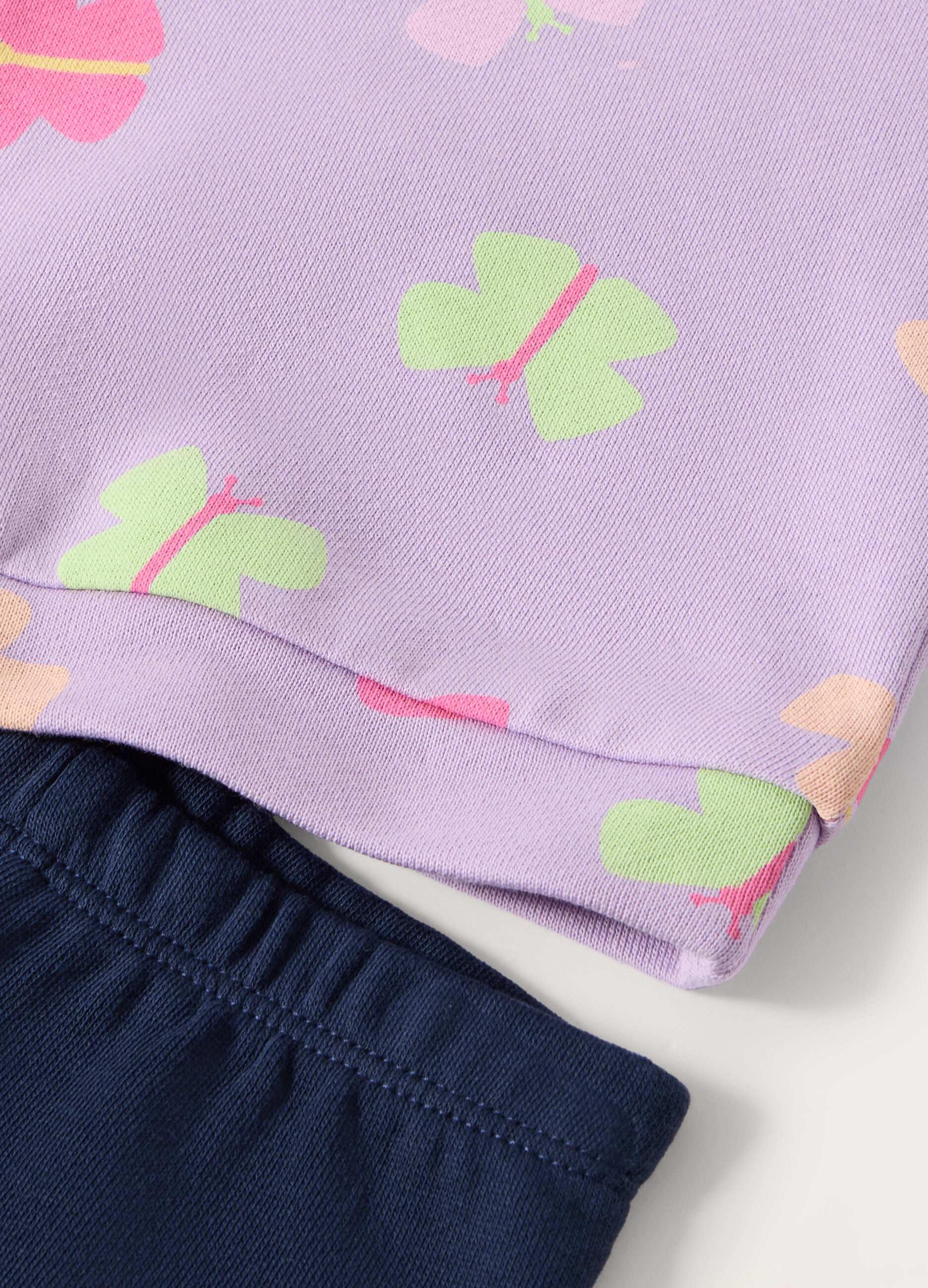Jogging set in cotone stretch neonata_1