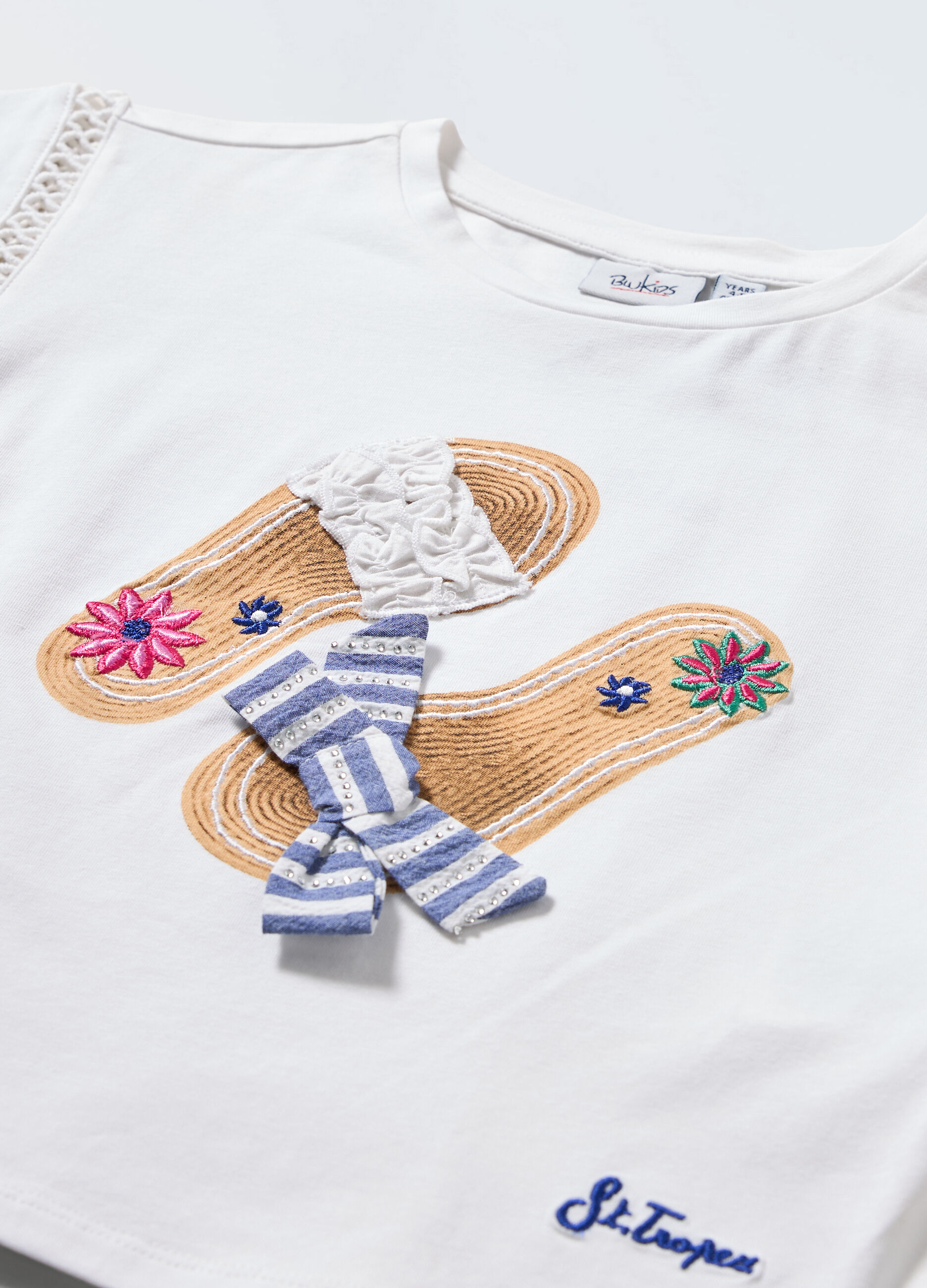 T-shirt in jersey di puro cotone bambina_1