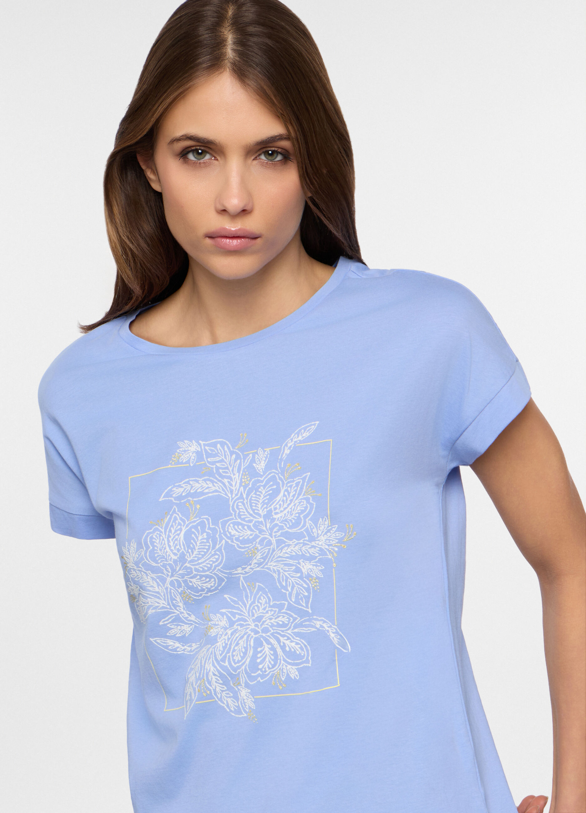 T-shirt girocollo donna_2