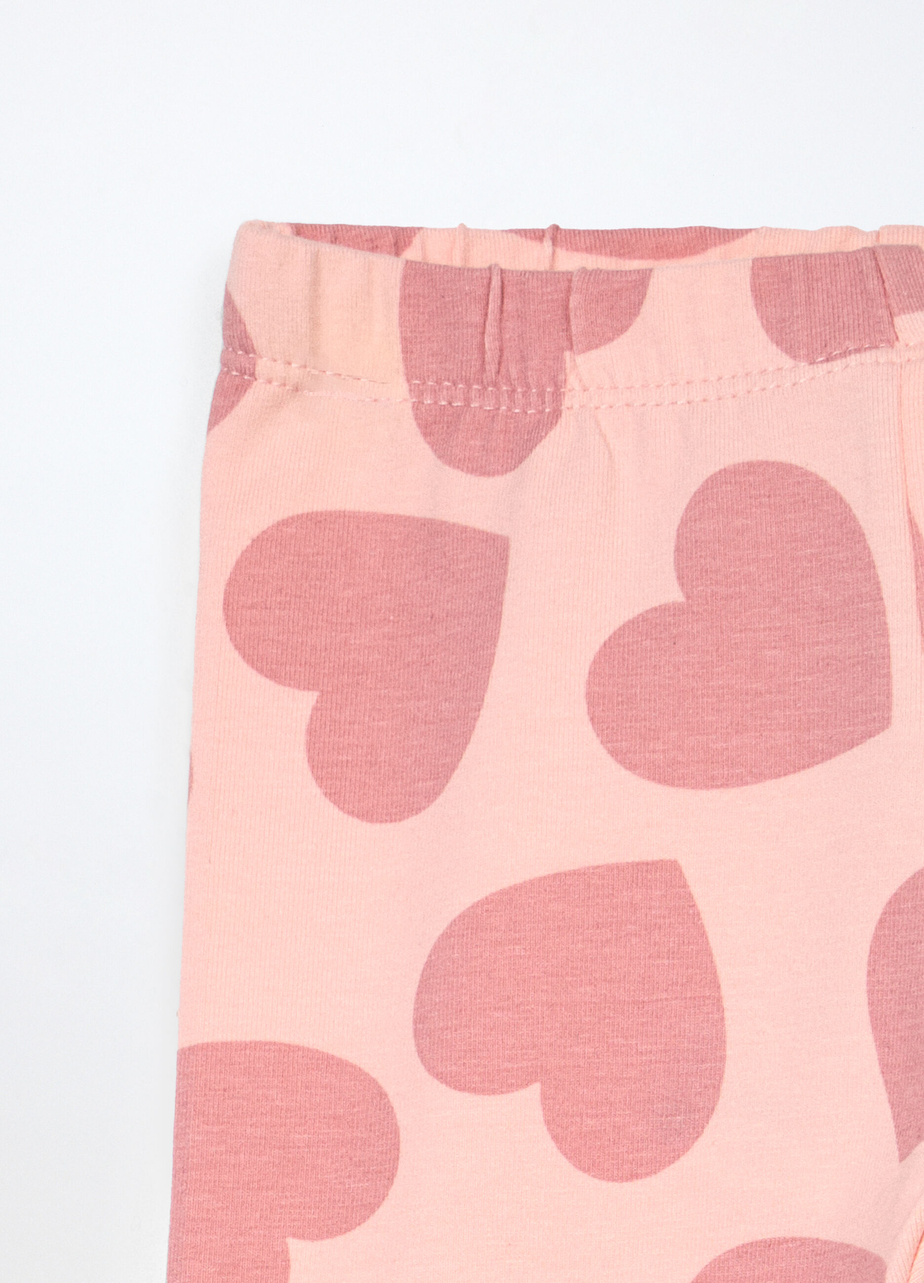 Leggings in jersey di cotone stretch neonata_2