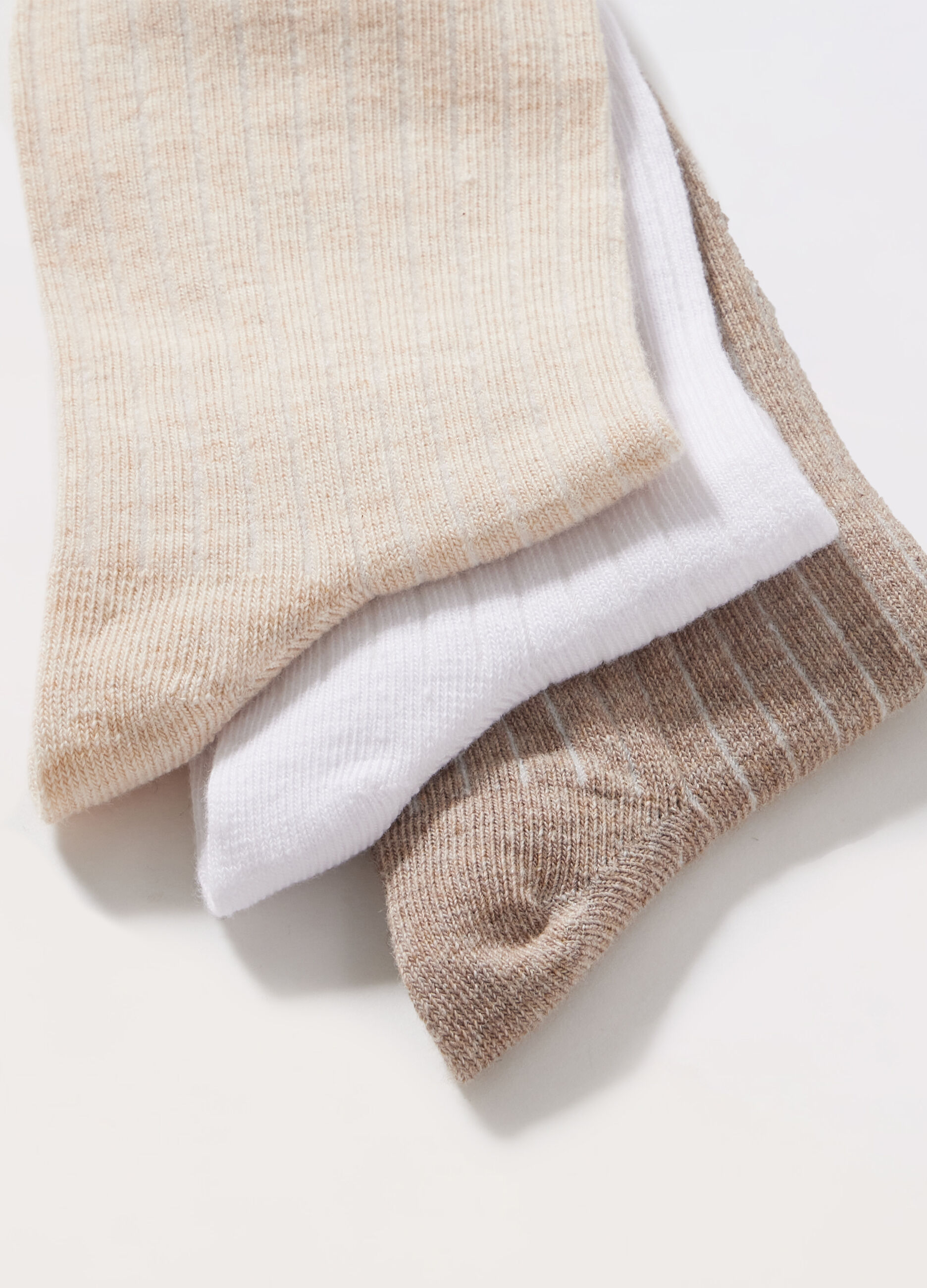 Pack 3 calze corte in misto cotone donna