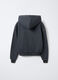 Felpa in misto cotone garzato Fit Over con cappuccio ragazza_1