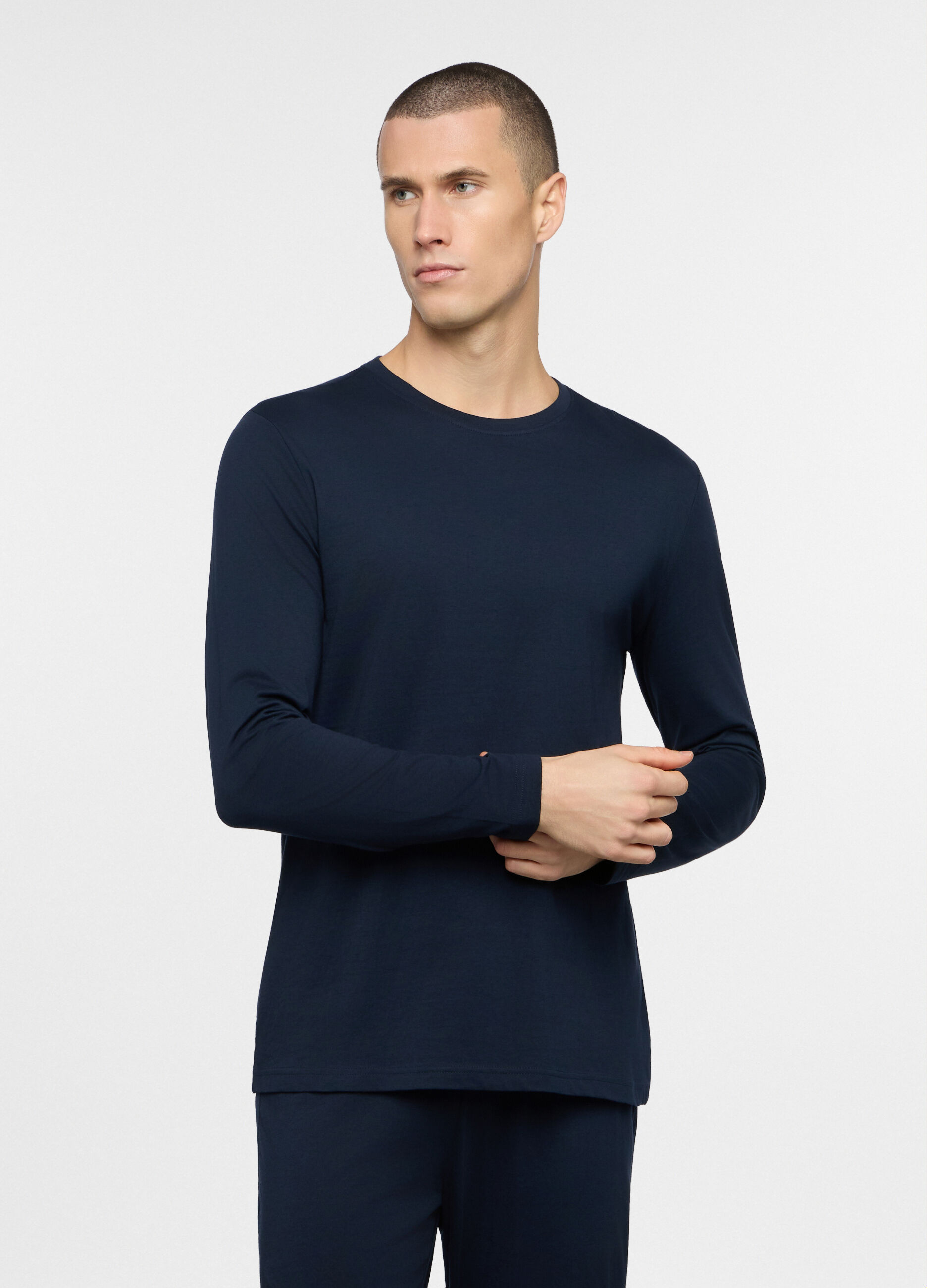 Maglia del pigiama in jersey di cotone uomo_0